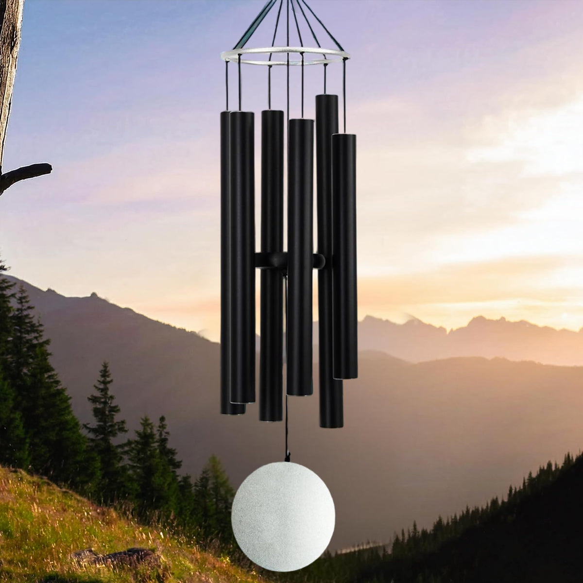 Ekhasa Positive Energy 30 INCH Big Aluminium Wind Chimes for Home, Balcony, Outdoor, Garden Decoration | Windchimes Bells for Vastu, Feng Shui, Serene Music Sound Vibes | Deep Tone Windchime for Gift