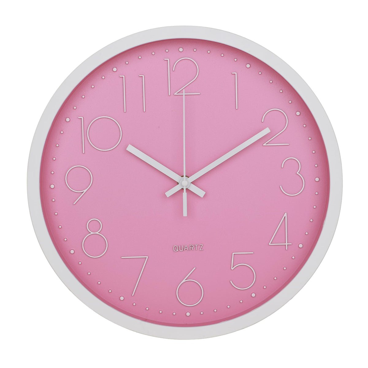 Homestic Wall Clock | Fancy Watch Wall Clocks | Office Wall Clock | Clock for Living Room | Clock for Bedroom | Clock for Hall | Machinery-Quartz | 12 Inch | 2019-E Pink