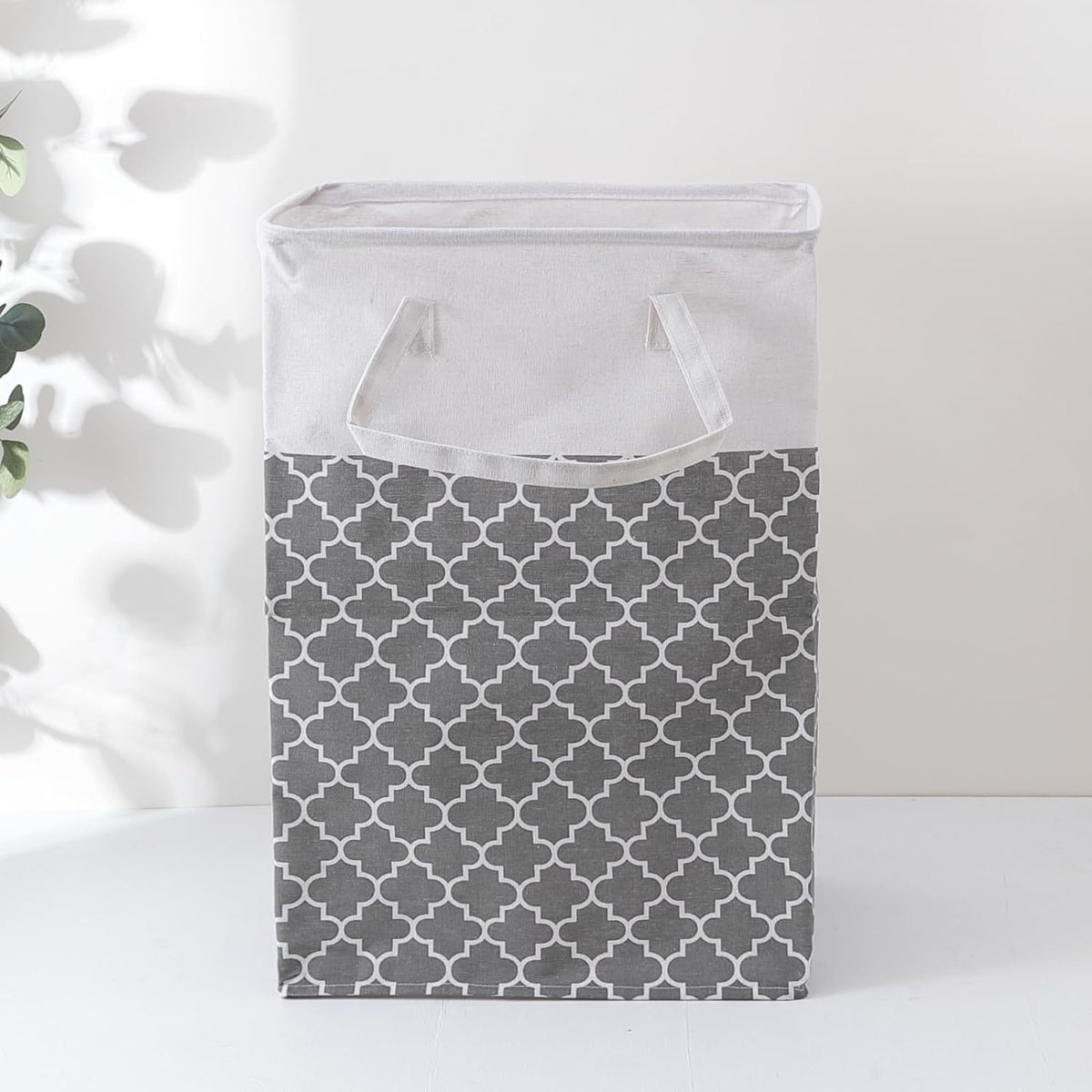 Kuber Industries Laundry Basket For Clothes|Foldable Laundry Hamper|Basket For Toys, Dirty clothes, Storage "45 LTR"-Pack of 2 (Grey)