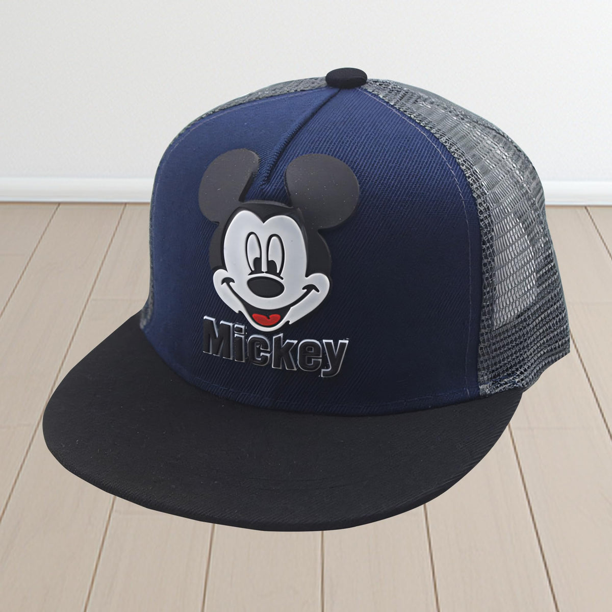 Homestic Mickey Mouse Cap | Adjustable Cap for Boys and Girls | Cartoon Character Printed Little Cap for Kids | Cap for 7-12 Year Old Baby Girls and Boys | QI0092-D | Light Blue