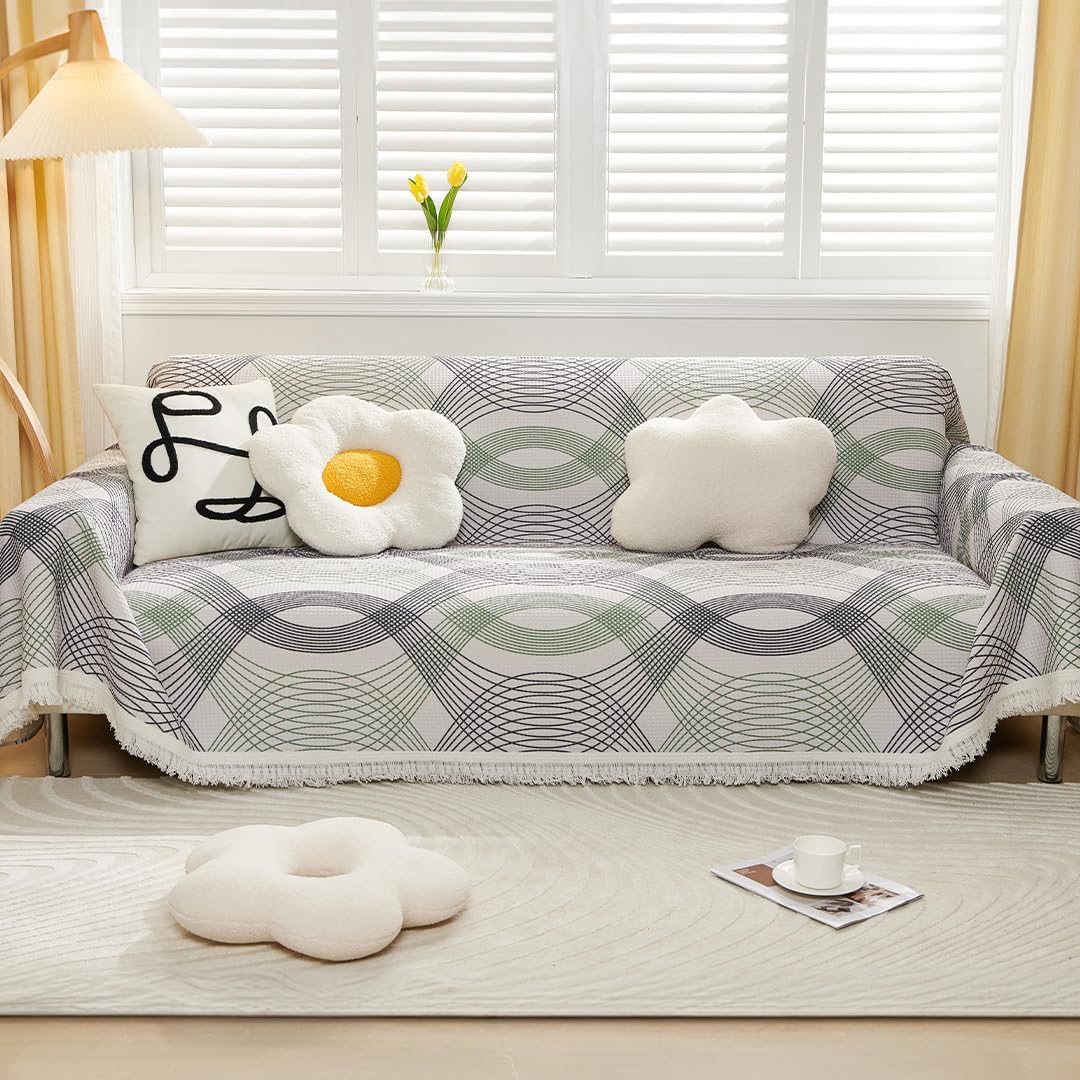 Kuber Decorative Chenille Sofa Throw - Stylish Accessory
