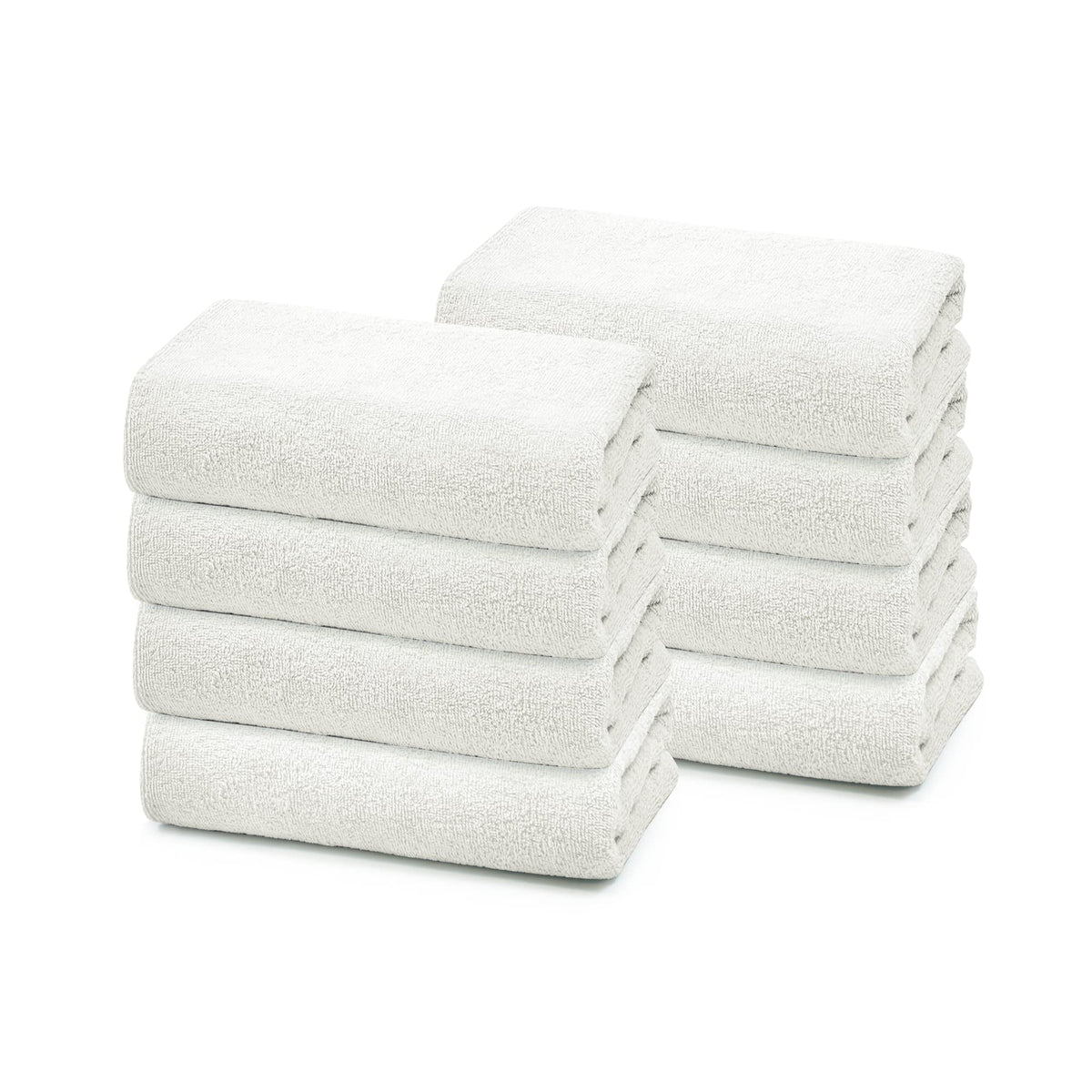 Anko Australia 100% Cotton 350 GSM Madison Face Towel | Set of 8 | Super-Soft, Absorbent, Quick-Drying | White Towel for Men, Women & Kids | 30x30 cm |Travel, Gym, Spa Towel