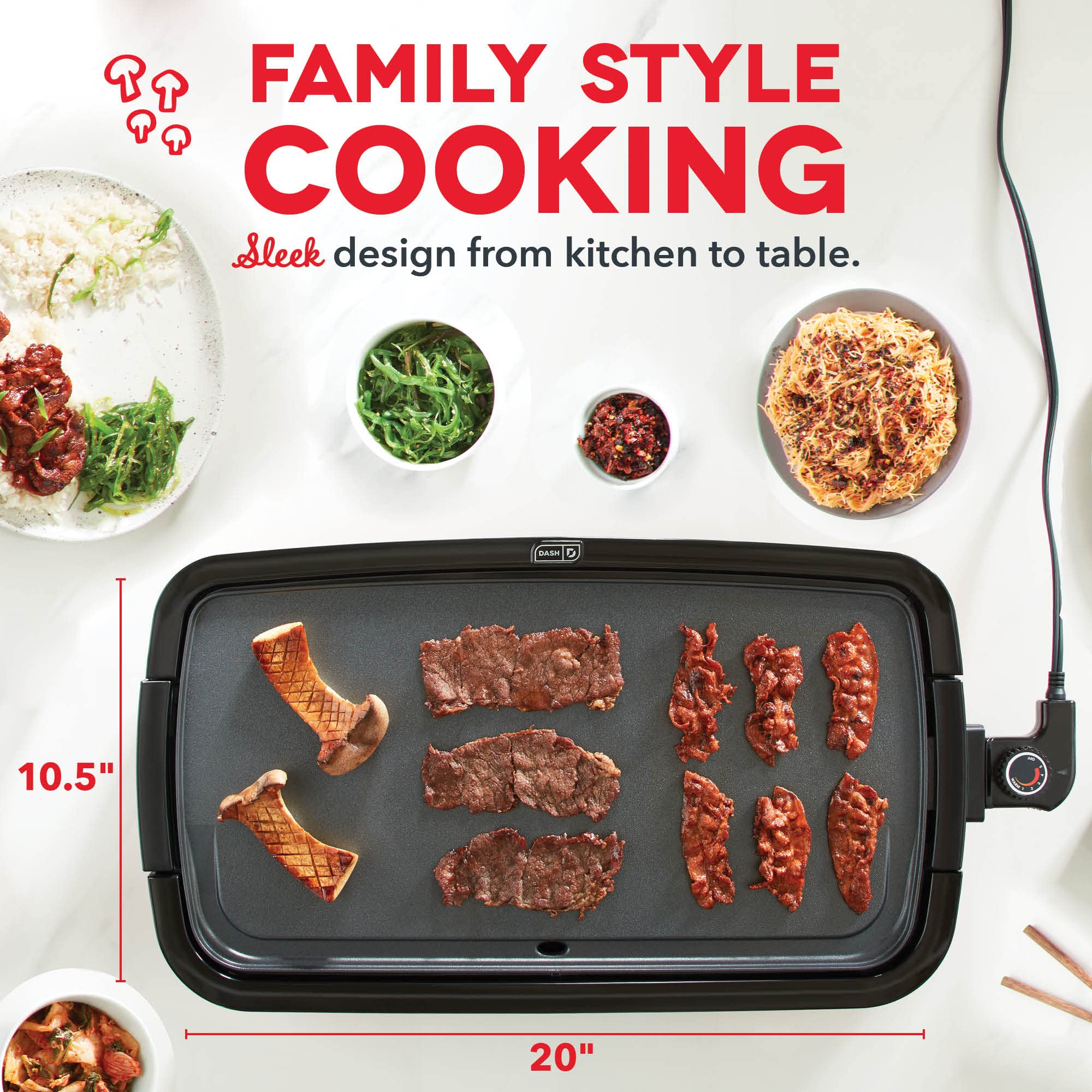 Dash electric grill pan - cooking pancakes for breakfast