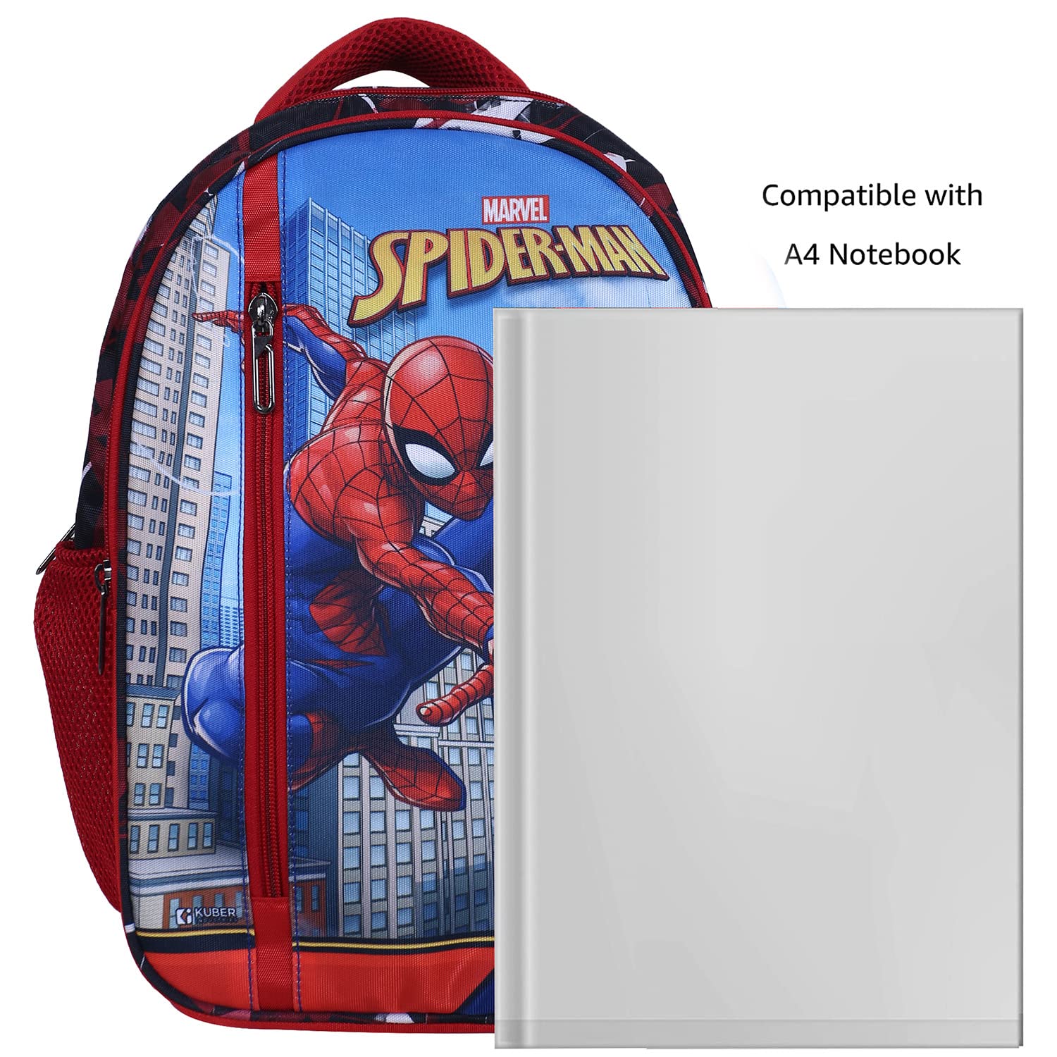 Kuber Industries Marvel Spiderman Backpack - Stylish School Bag