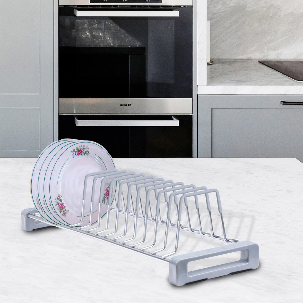 Stainless Steel Saucer Stand with Utensil Rack for Modular Kitchen ...