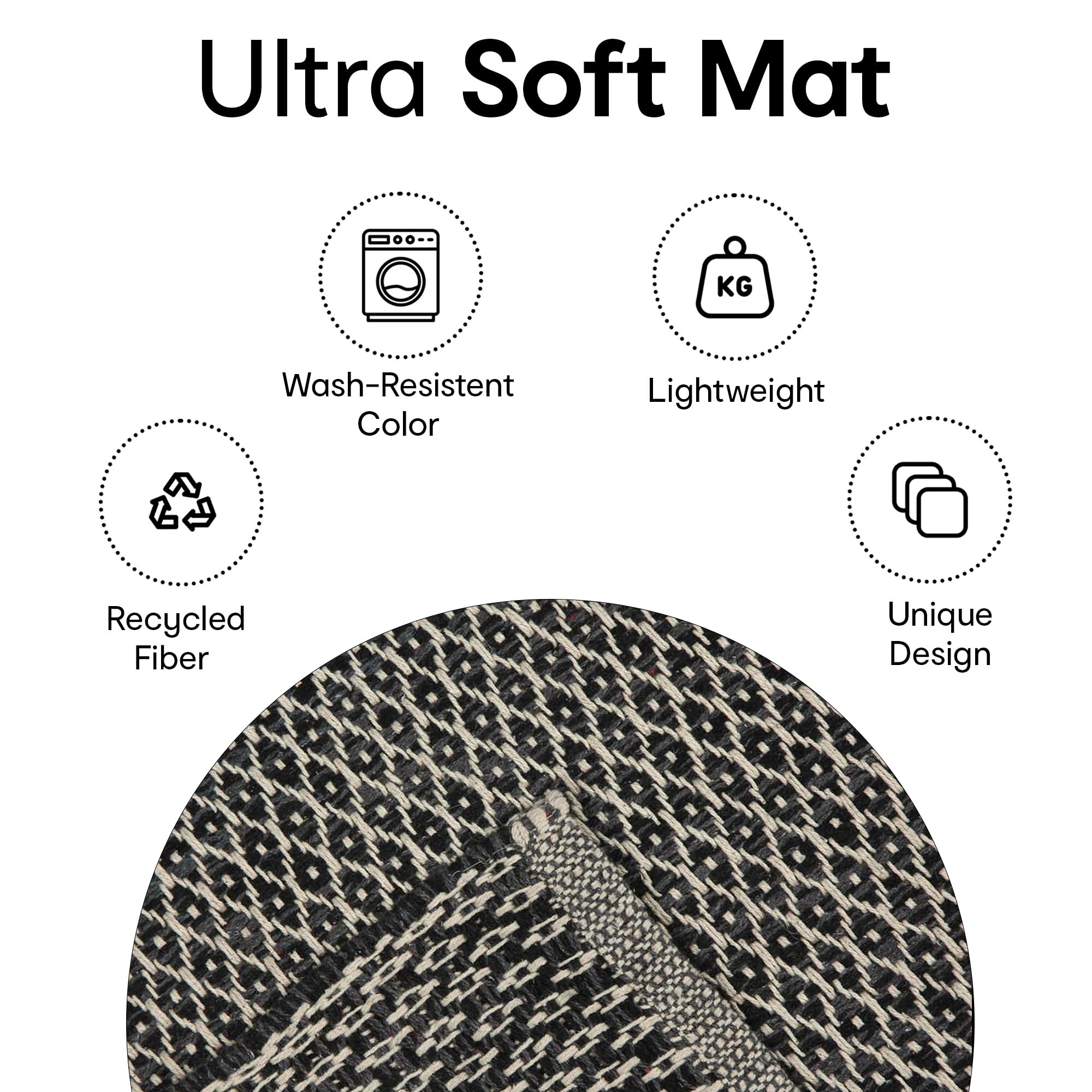 Anko patterned cotton rug - bedroom accessory