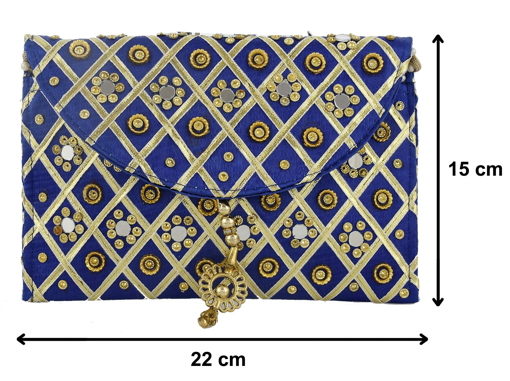 Kuber Industries Silk Clutch - Evening Party Use
