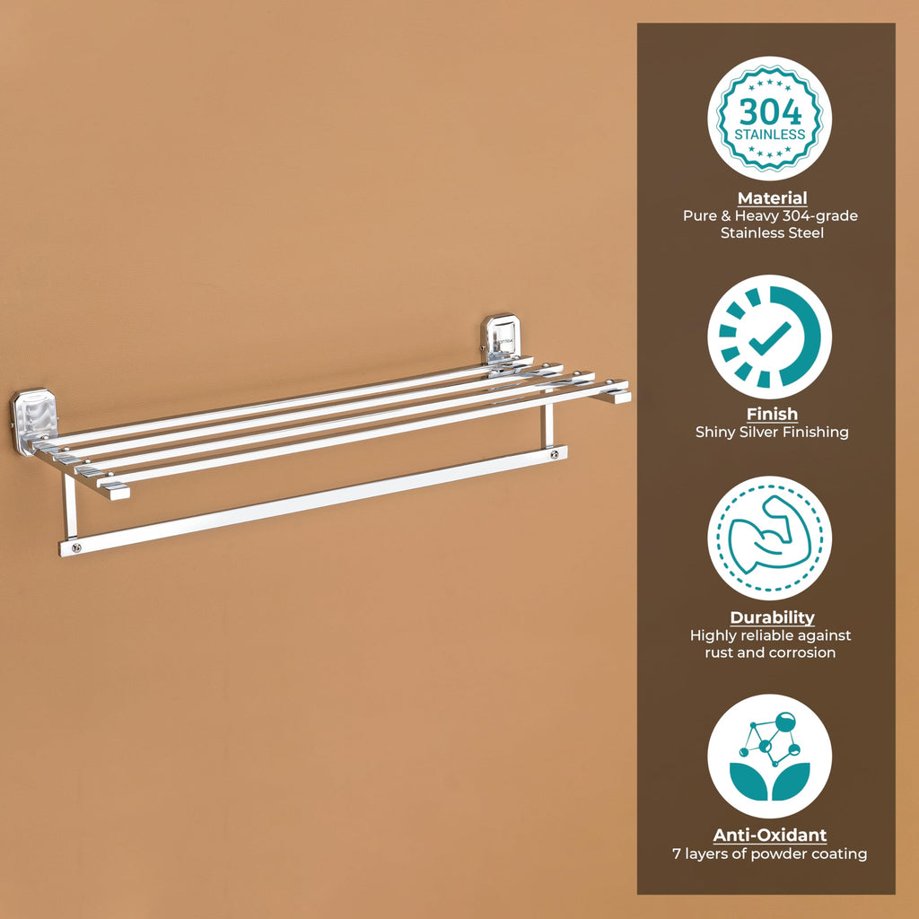 Plantex Stainless Steel 304 Grade Cute Towel Rack for Bathroom/Towel ...