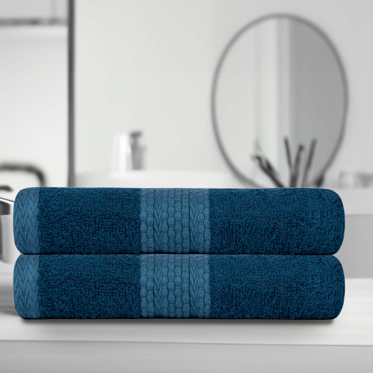 BePlush Zero Twist Bamboo Hand Towels Set of 2 : Ultra Soft, Highly Absorbent, Quick Dry, Anti Bacterial Napkins for Hand Towel || 450 GSM, 40 X 60 cms (2, Rust)