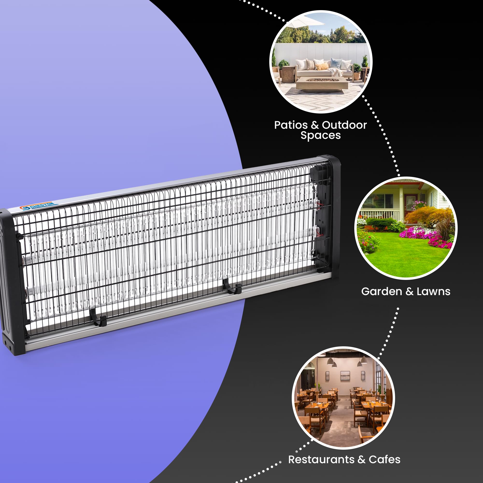 Cockroach Zapper Machine Cheston 30W Insect Killer Machine Bug Zapper Fly Catcher with UV LED ...