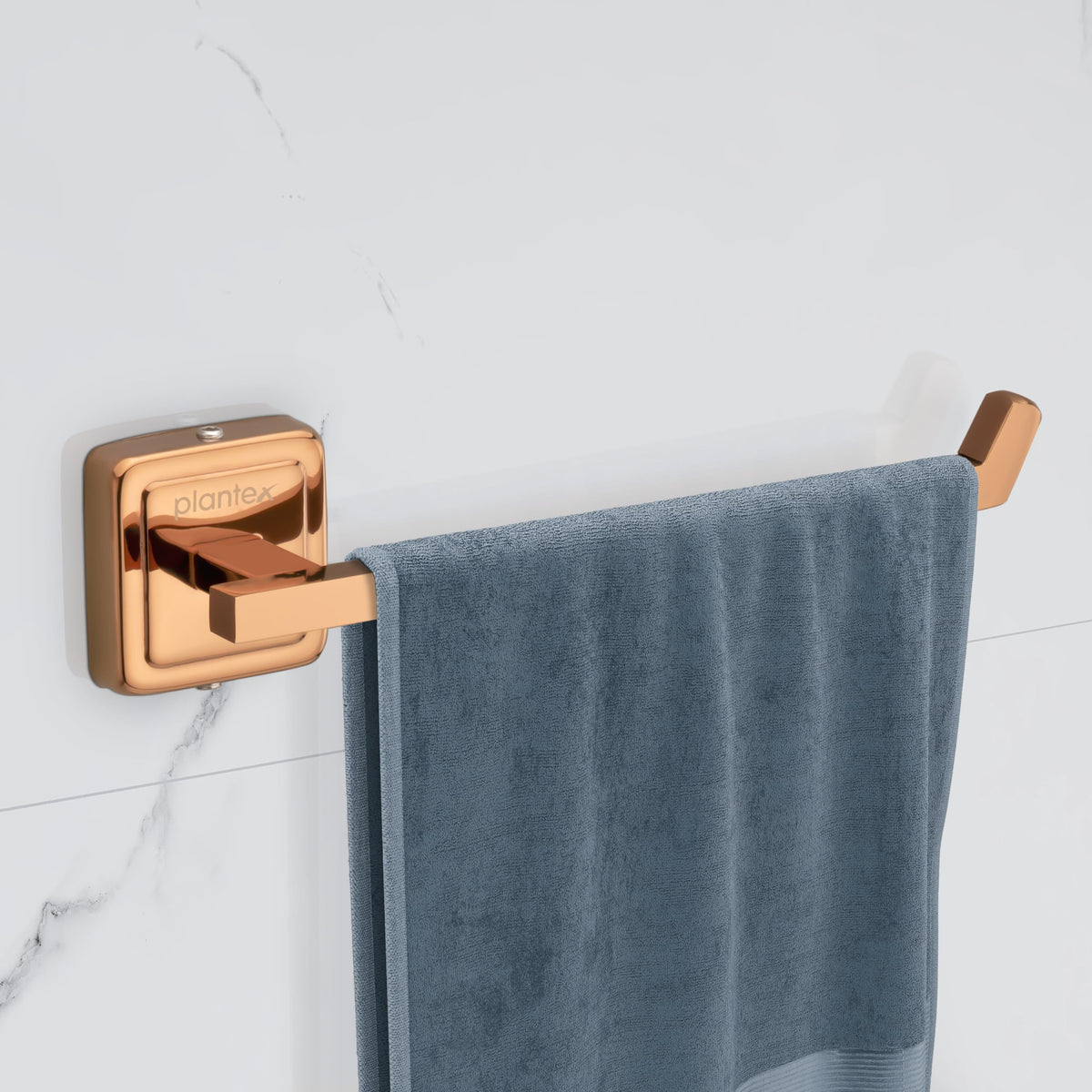 Plantex 304 Grade Stainless Steel Washbasin Towel Holder/Bathroom Napkin Holder/Hand Towel Hanger for Kitchen/Bathroom Accessories - Pack of 4 Decan (Rose Gold)