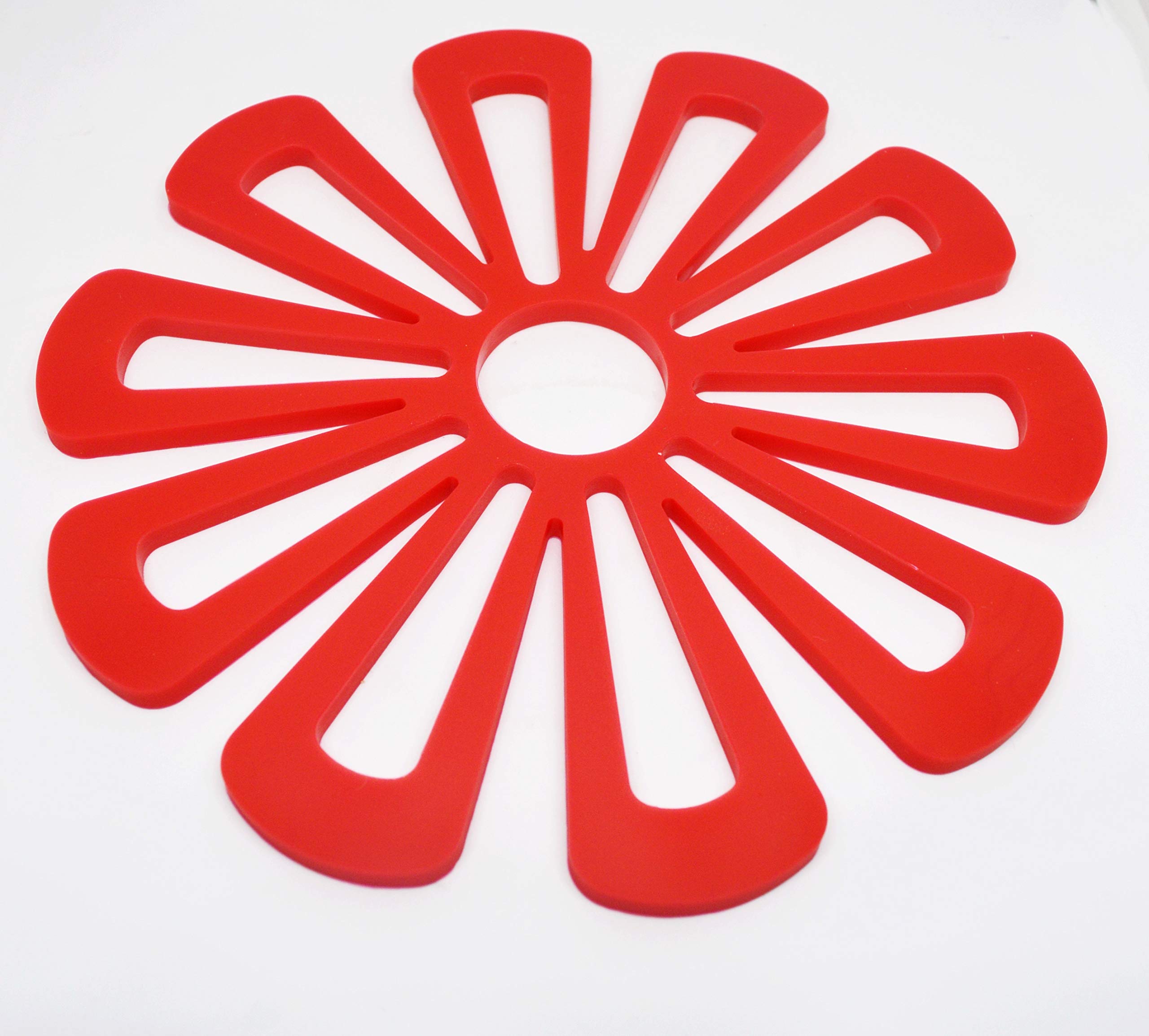 Classic Mosquito Net flower shaped silicone drink coaster - coffee table use