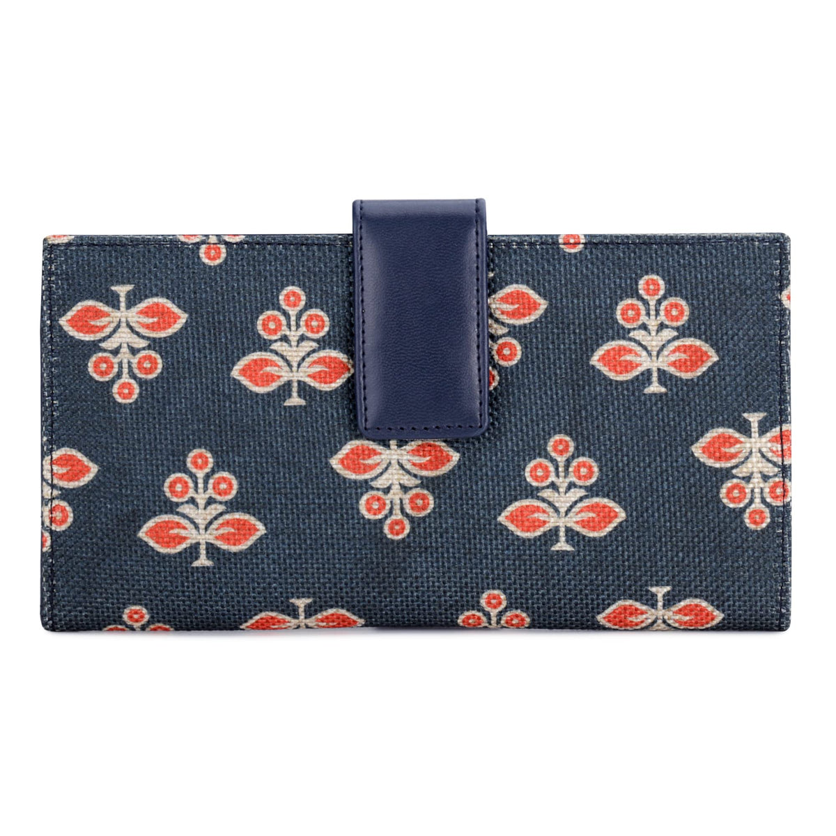 The Clownfish Orlanda Collection Printed Handicraft Fabric Womens Wallet Clutch Ladies Purse with Multiple Card Holders (Multicolour)