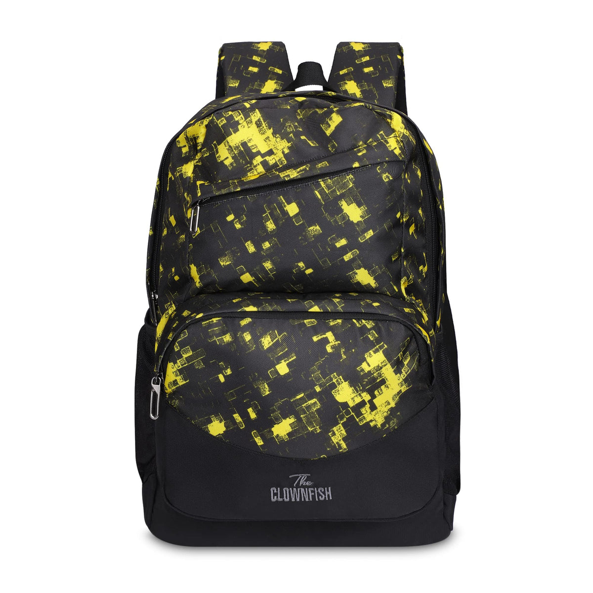 THE CLOWNFISH Valeria Polyester 16 Litres Unisex Travel Laptop Backpack for 14 inch Laptop (Yellow)