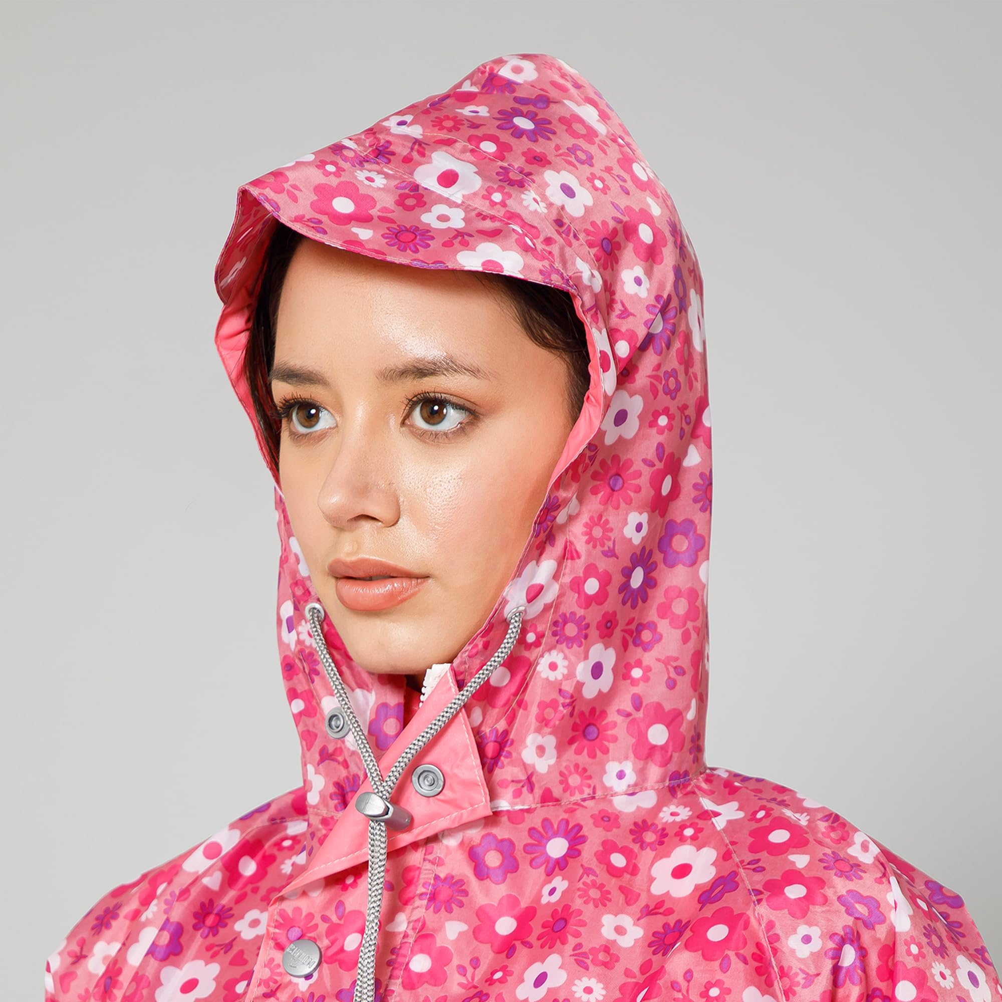 Waterproof Coat Floral Raincoats Women's Womens Waterproof