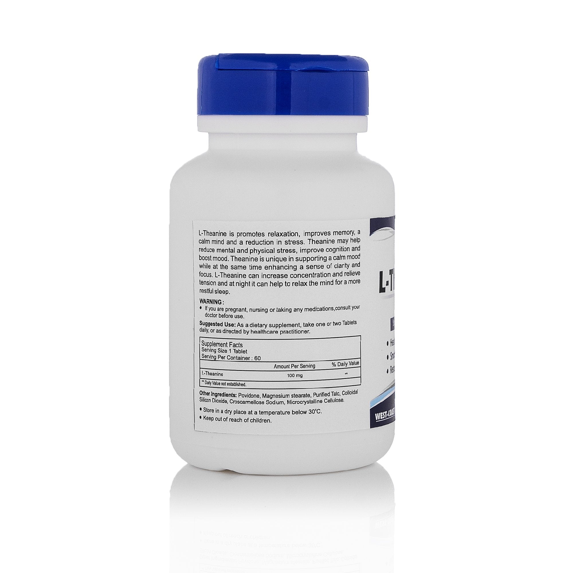 Healthvit L-Theanine Tablets - Enhanced Cognitive Function