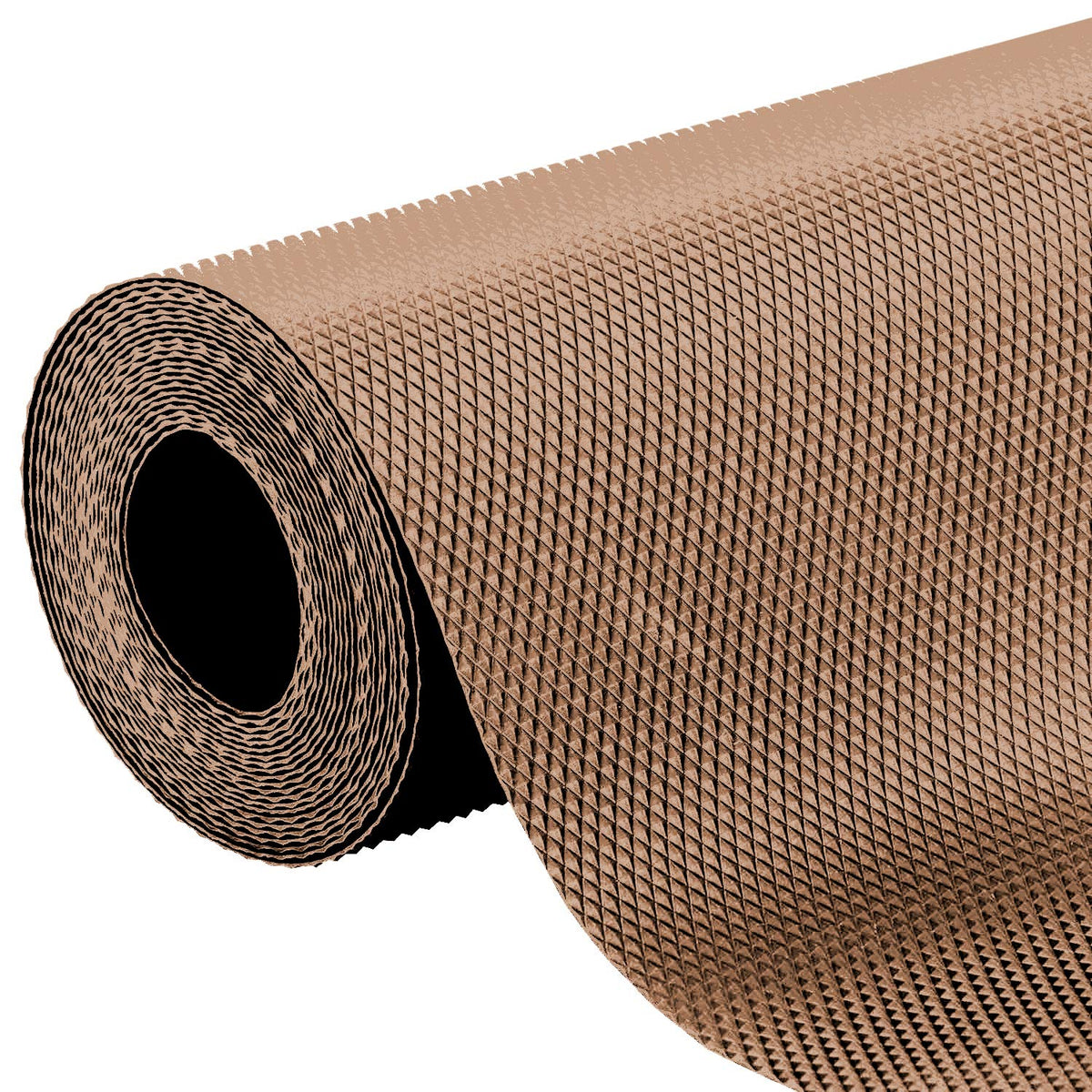 Kuber Industries Multipurpose Diamond Textured Super Strong Anti-Slip Mat Liner,Size 45X500 Cm (5 Meter Roll, Beige) - CTKTC45485, PVC