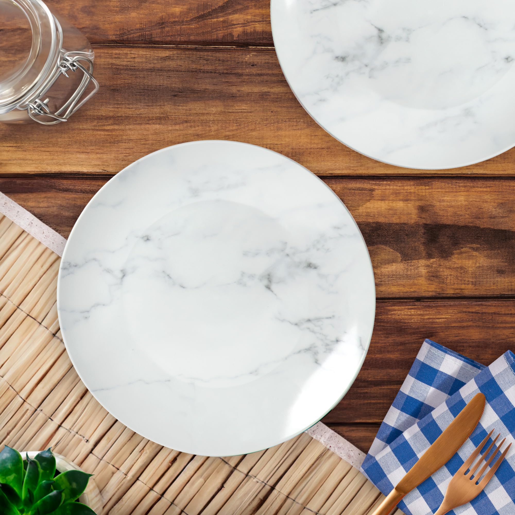 Anko Marble Look Side Plates - Ideal for serving appetizers