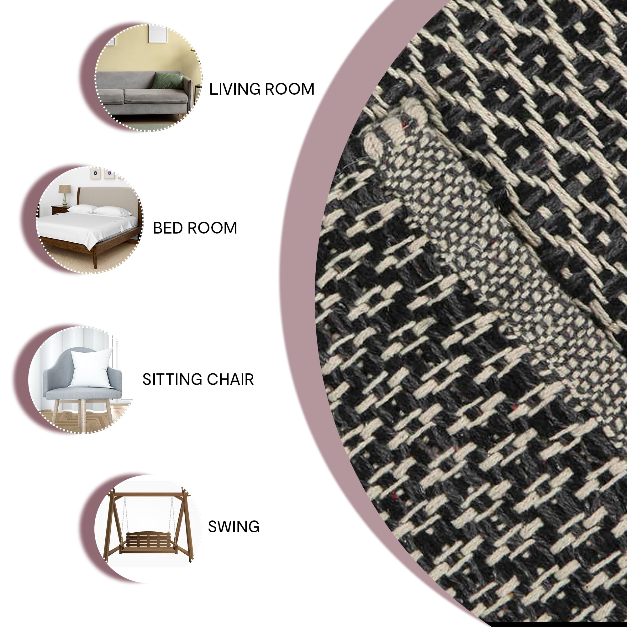 Anko patterned cotton rug - eco-friendly doormat