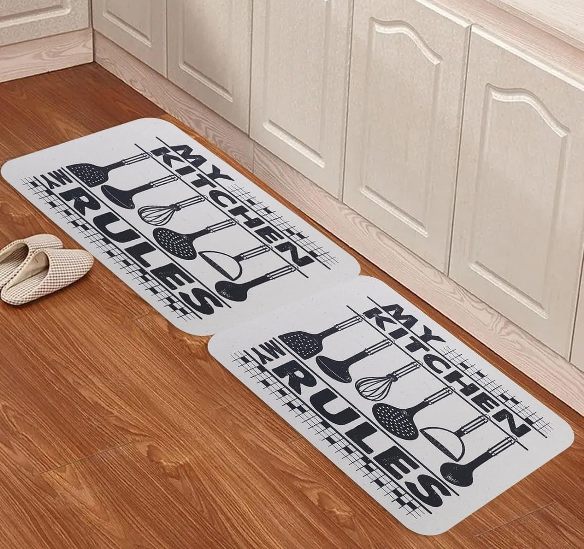 Kuber Industries PVC Kitchen Floor Mat - Enhances kitchen aesthetics