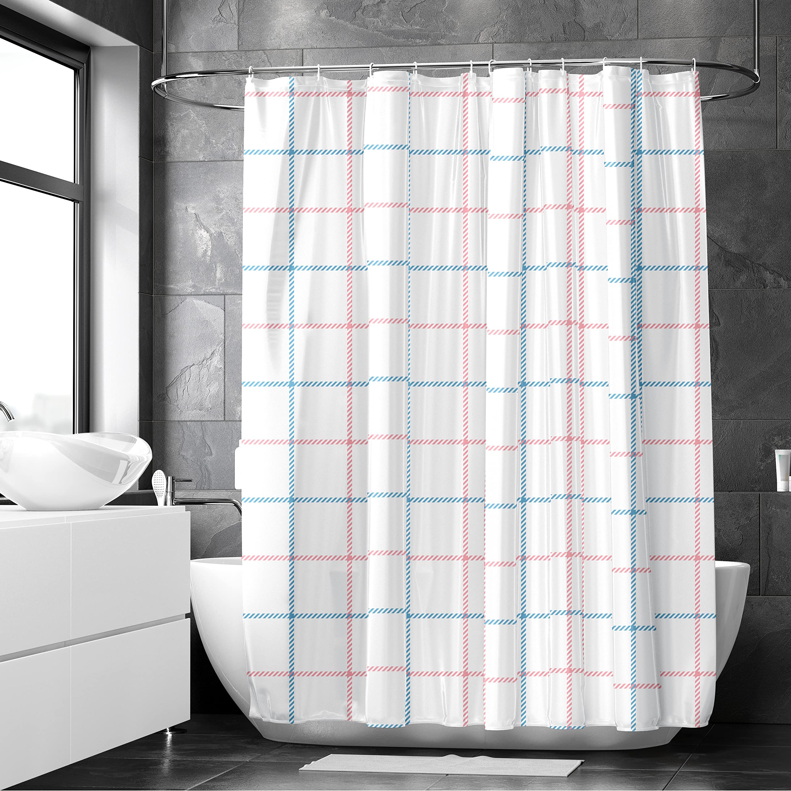 Encasa Homes 6 ft shower curtain - elegant design