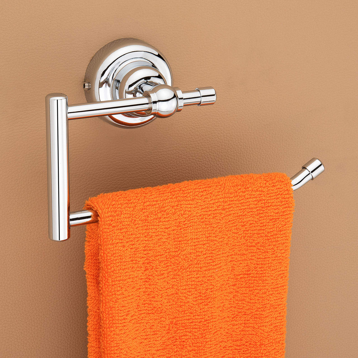 Plantex 304 Grade Stainless Steel Towel Ring/Napkin Hanger for Kitchen/Towel Holder for Wash Basin/Bathroom Accessories, Skyllo (Chrome Finish)