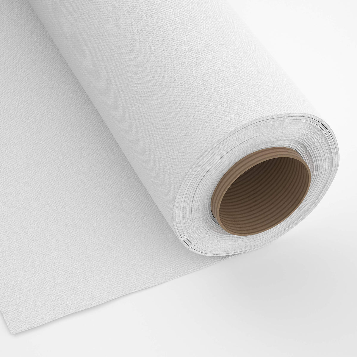 Encasa Homes Fabric By The Metre - Mercerised Dyed Cotton Canvas Solid 100 X 140 Cm Width, White