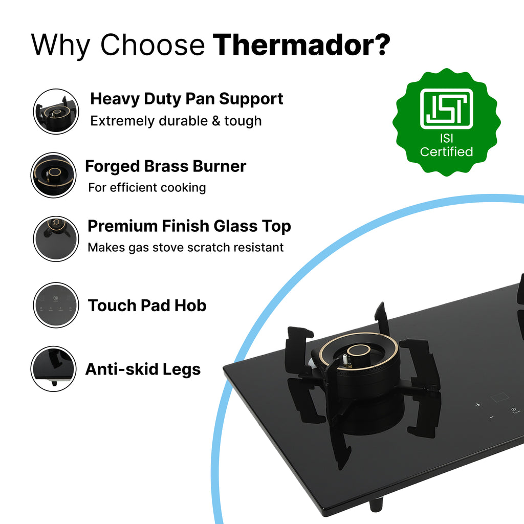 Buy Thermador 2 Burners Gas Hob with Touch Pad Innovation – GlobalBees Shop