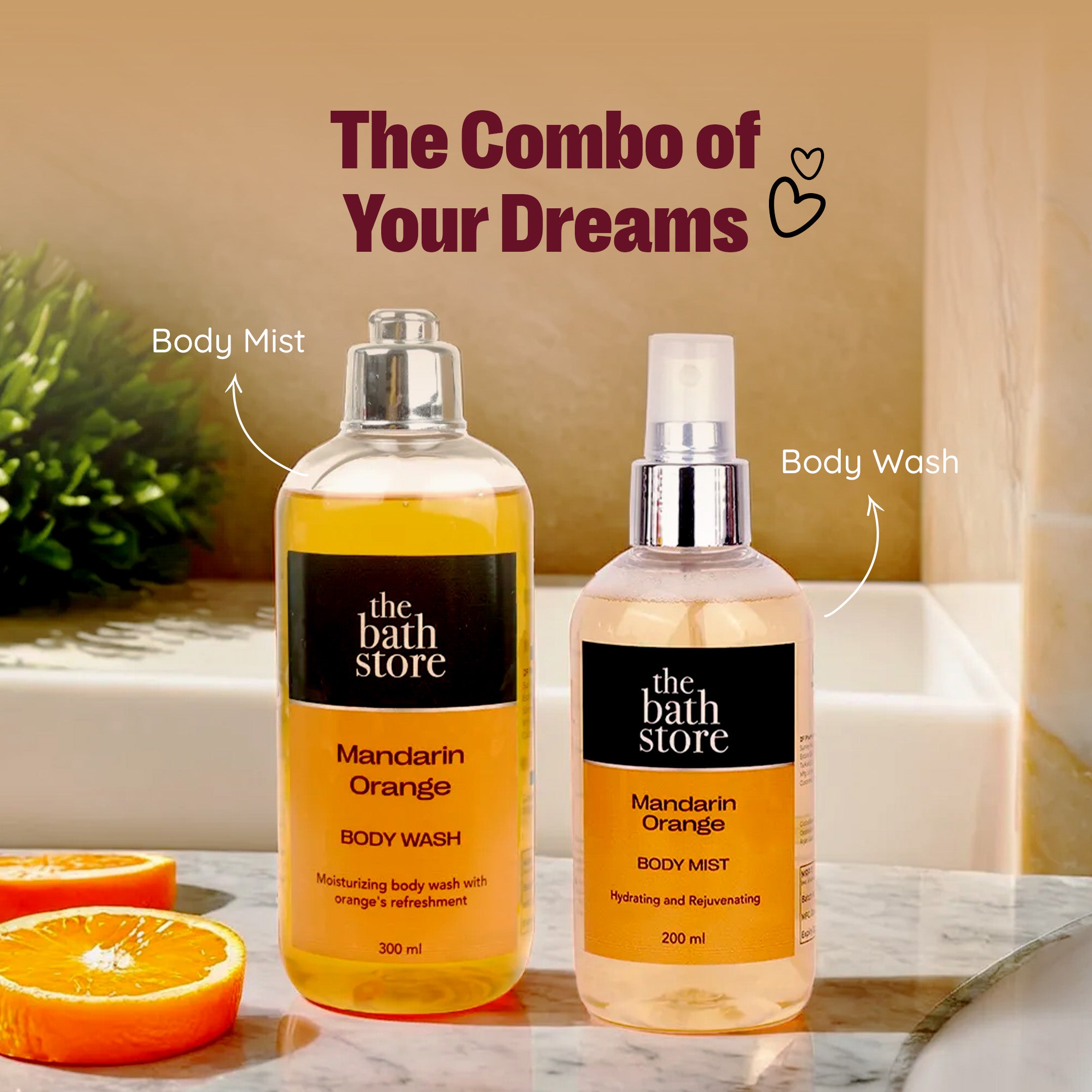 The Bath Store Mandarin Orange Body Mist - Perfect for quick pick-me-up