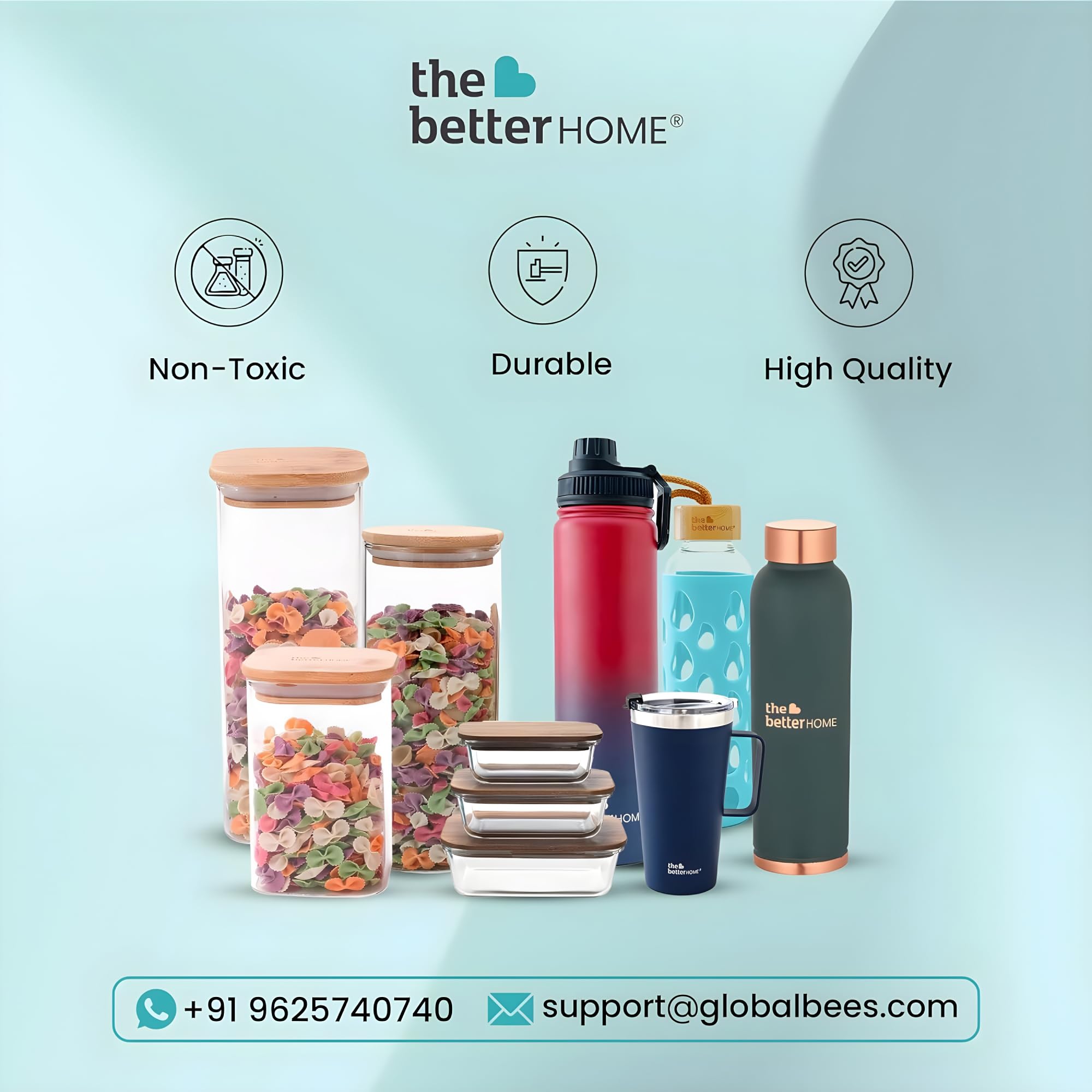 The Better Home stainless steel water bottle - for office hydration