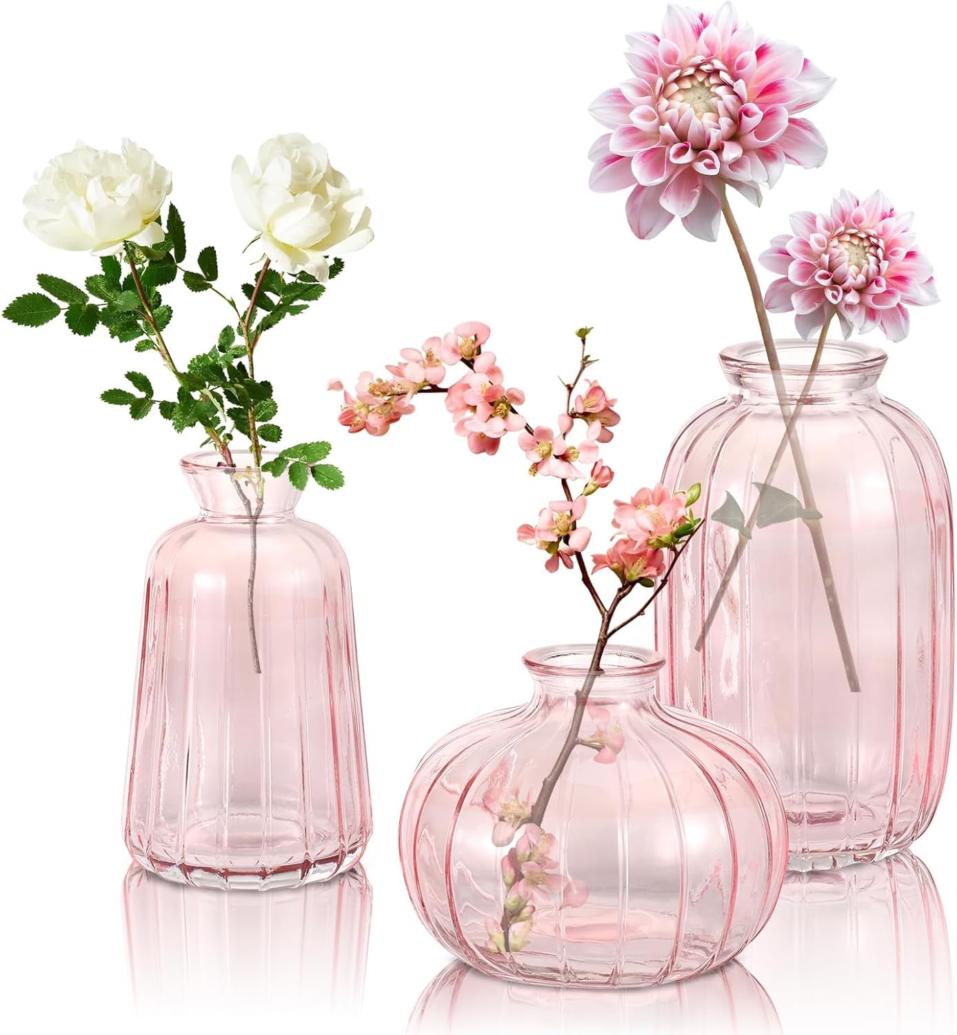Ekhasa pink glass bud vase - Gift for special occasions