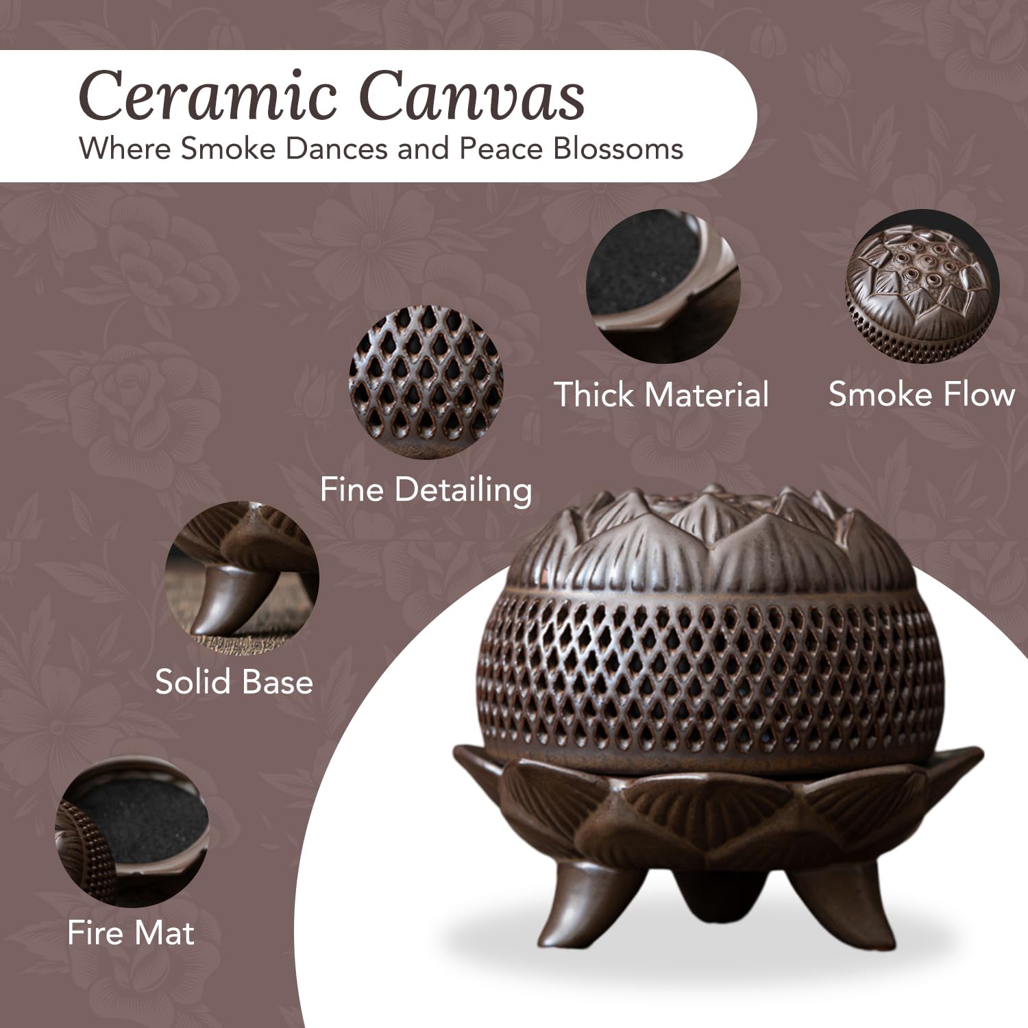 Ekhasa Fireproof Incense Burner - Spiritual Rituals