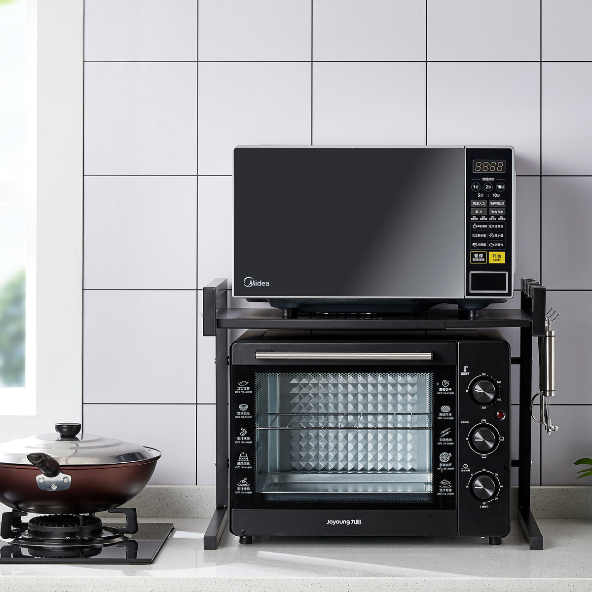 UMAI Microwave Shelf - Supports heavy cookware