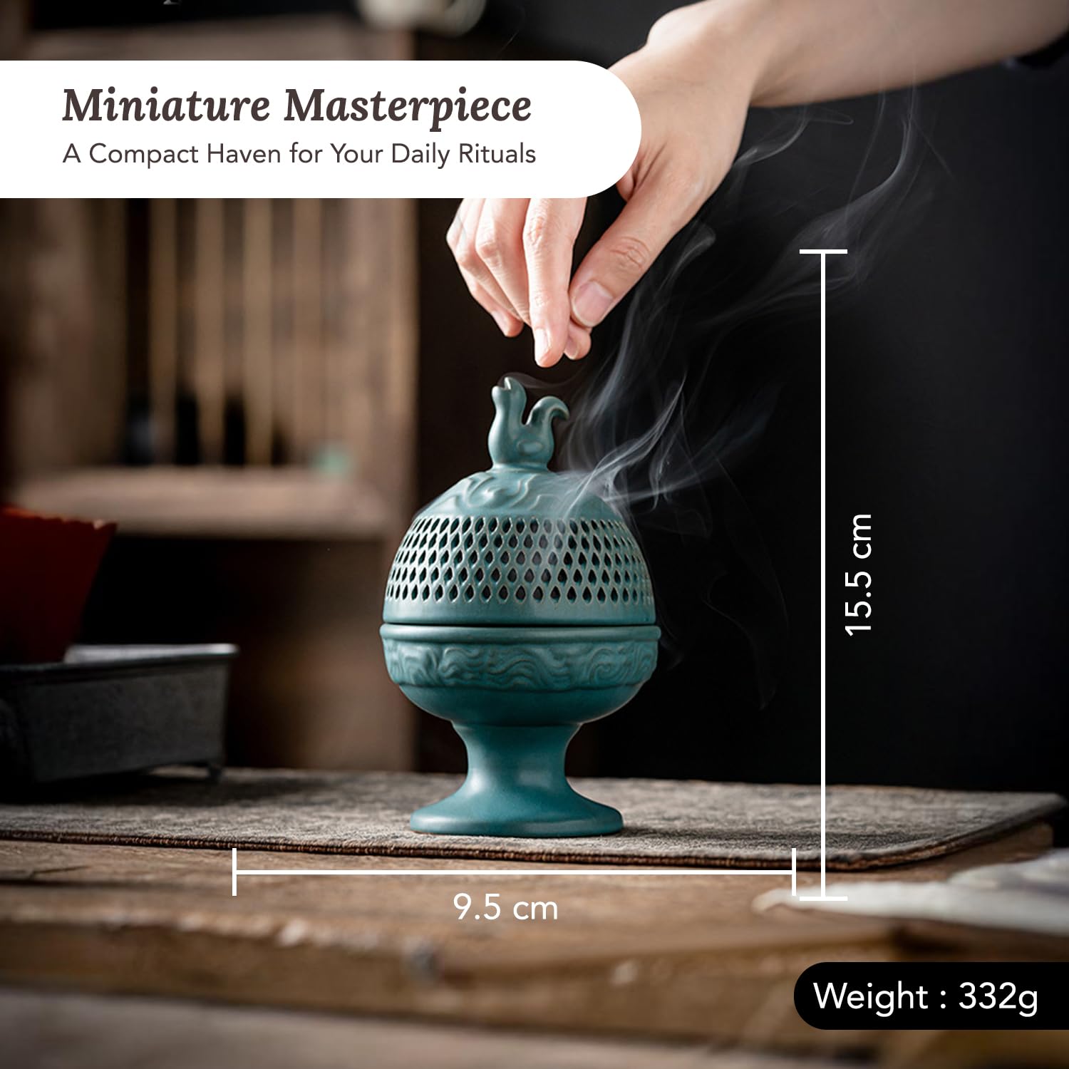 Ekhasa Ceramic Incense Holder - Easy to clean and maintain