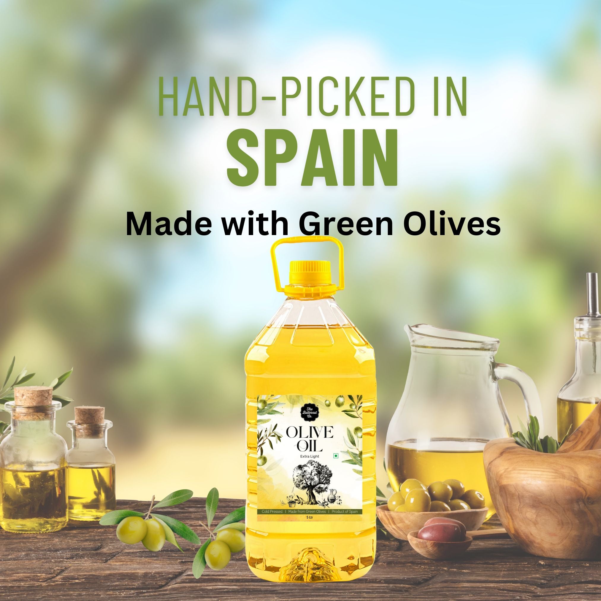 The Butternut Co. Cold Pressed Extra Light Olive Oil - Kitchen Use