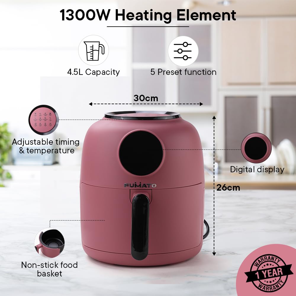 FUMATO Digital Air Fryer - Family-Friendly Meals