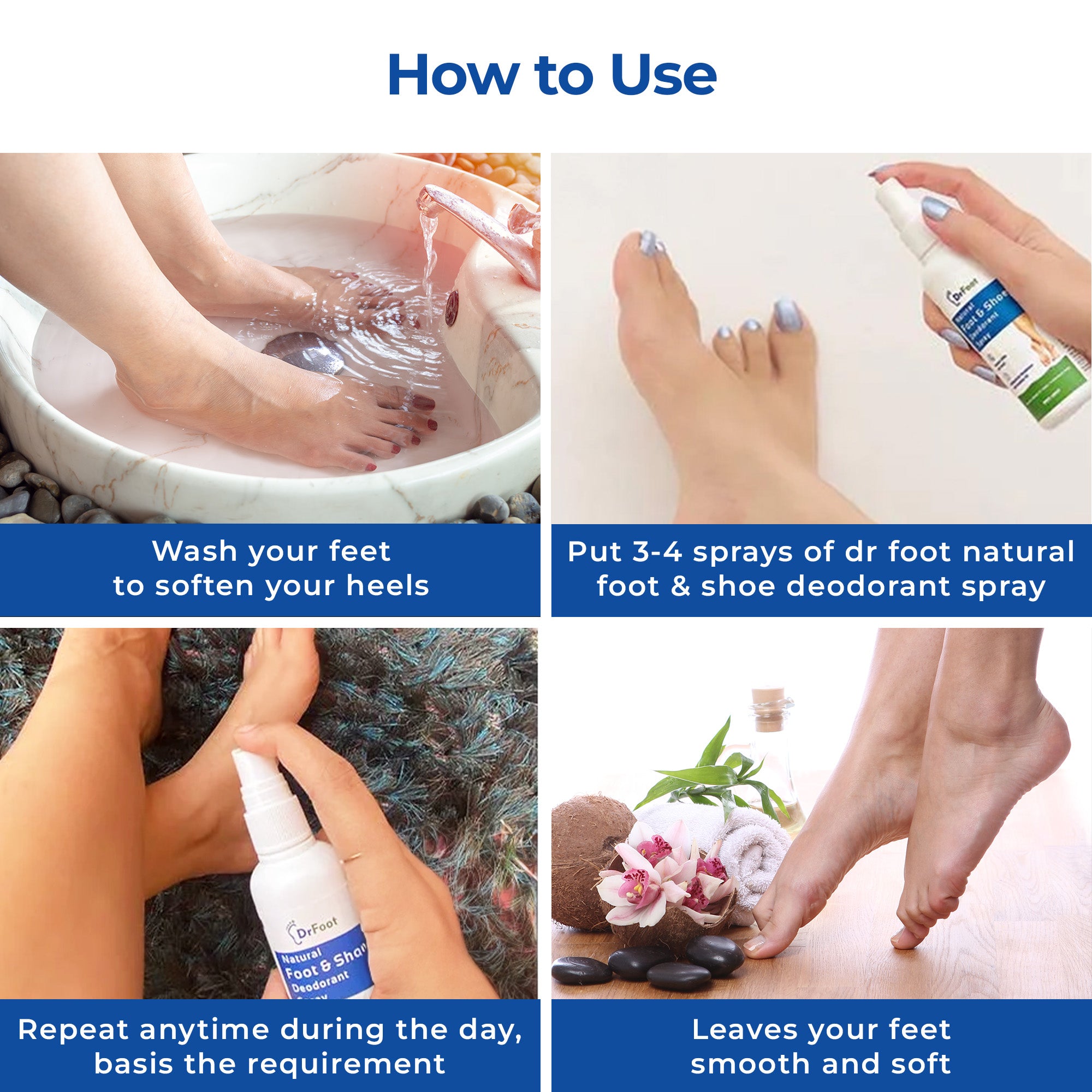 Dr Foot Foot Spray - Odor removal for travel shoes