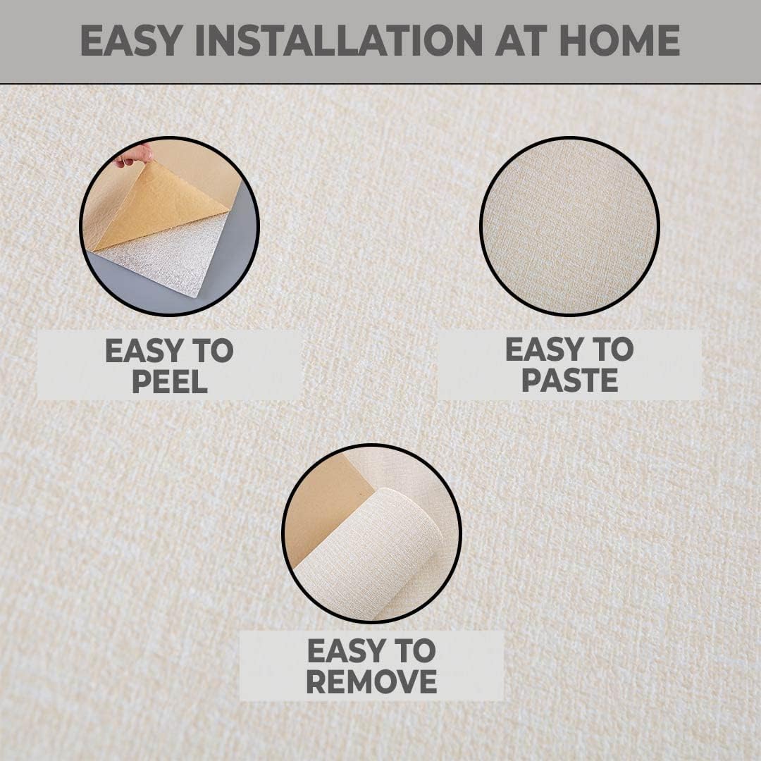 Kuber Industries Imitation Linen Wallpaper - Kitchen makeover