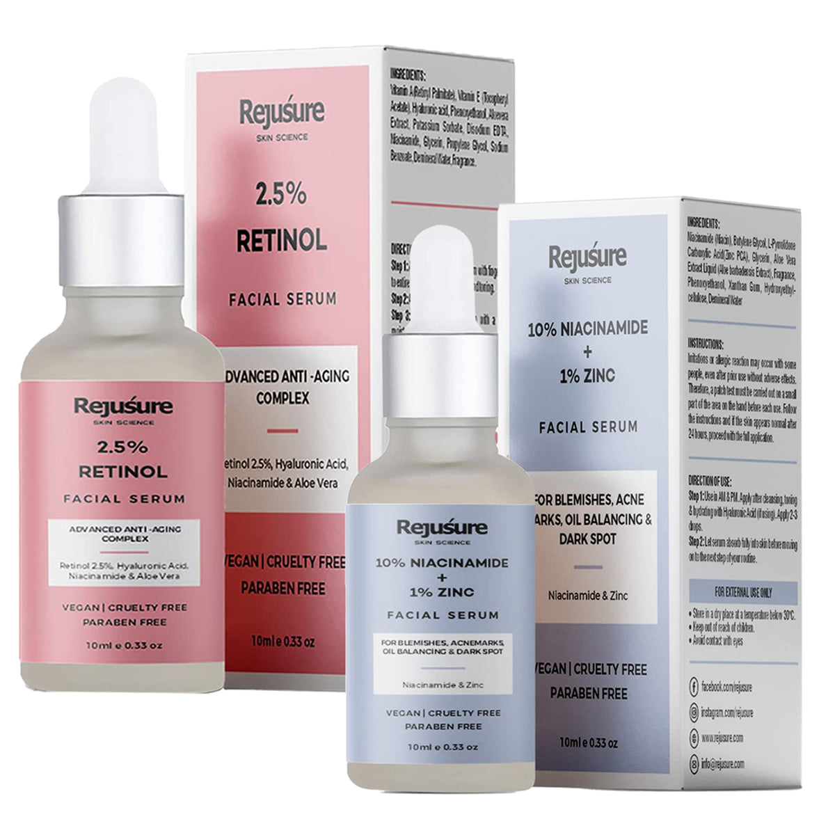 Rejusure niacinamide face serum - Anti-aging benefits