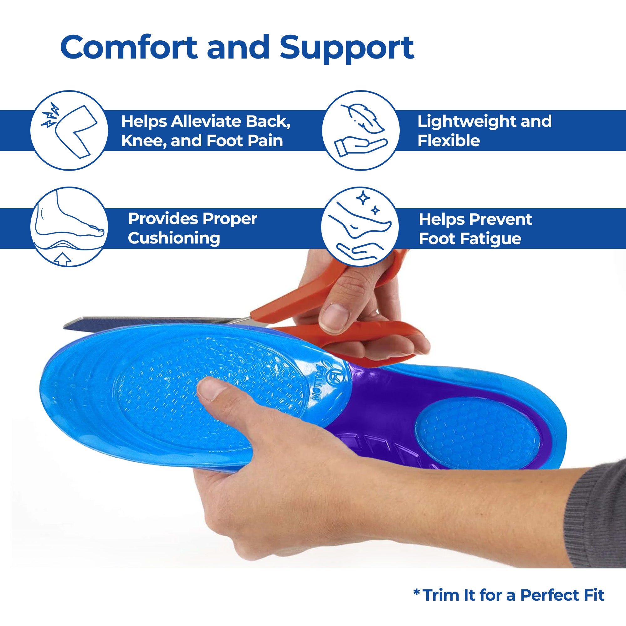 Dr Foot insoles for men and women - promoting foot health