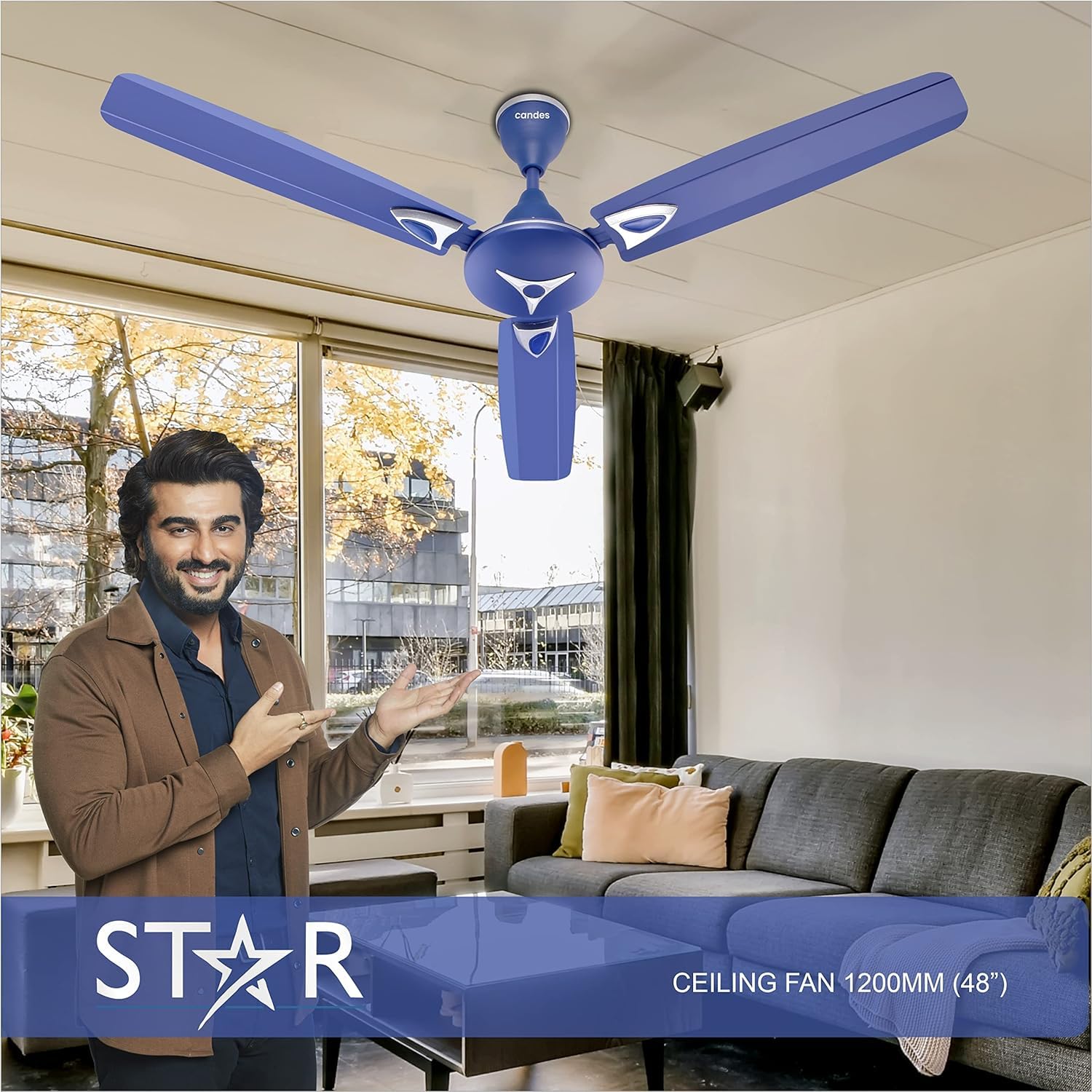 Candes Star Ceiling Fan - Stylish Home Decor