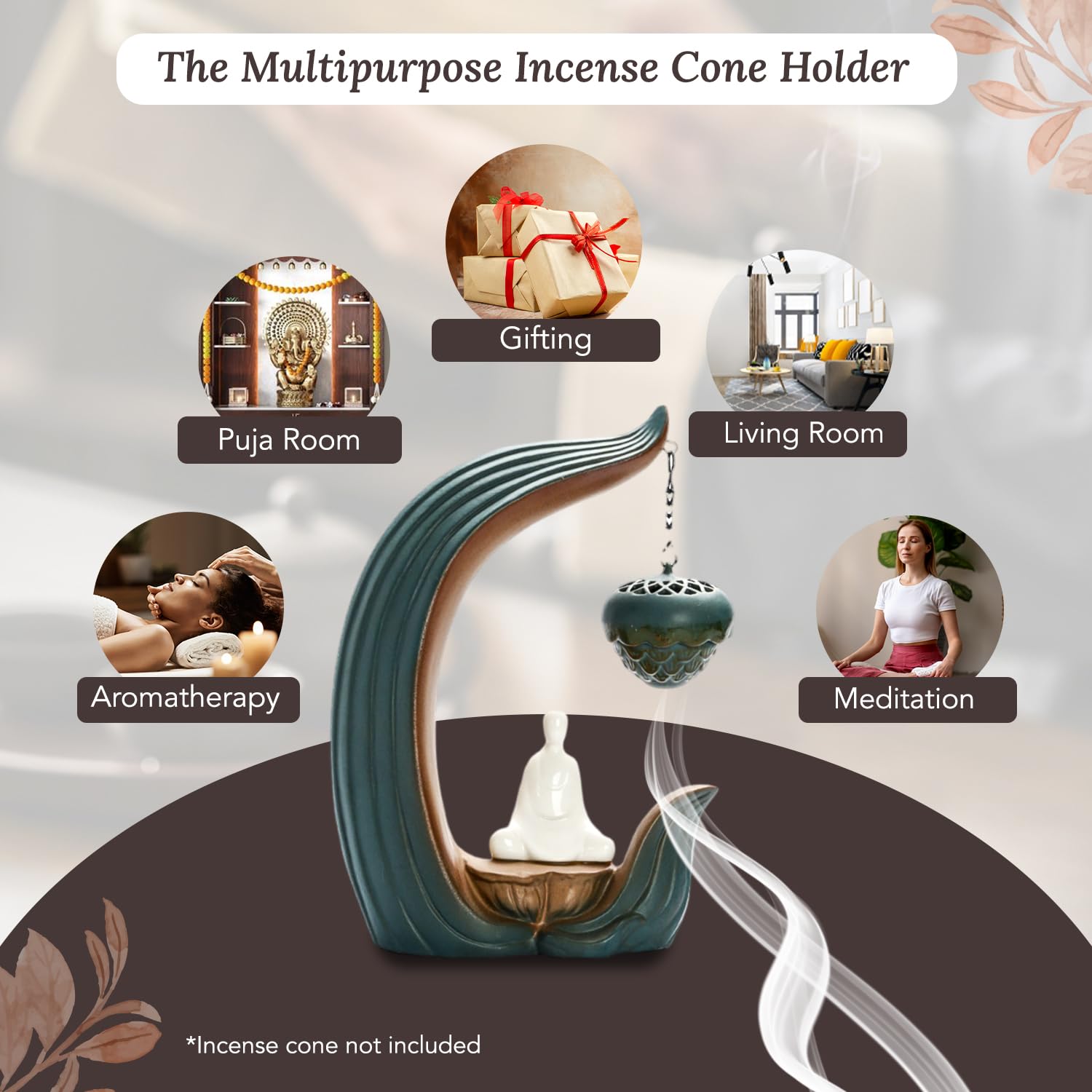 Ekhasa incense holder - Ideal for meditation and relaxation