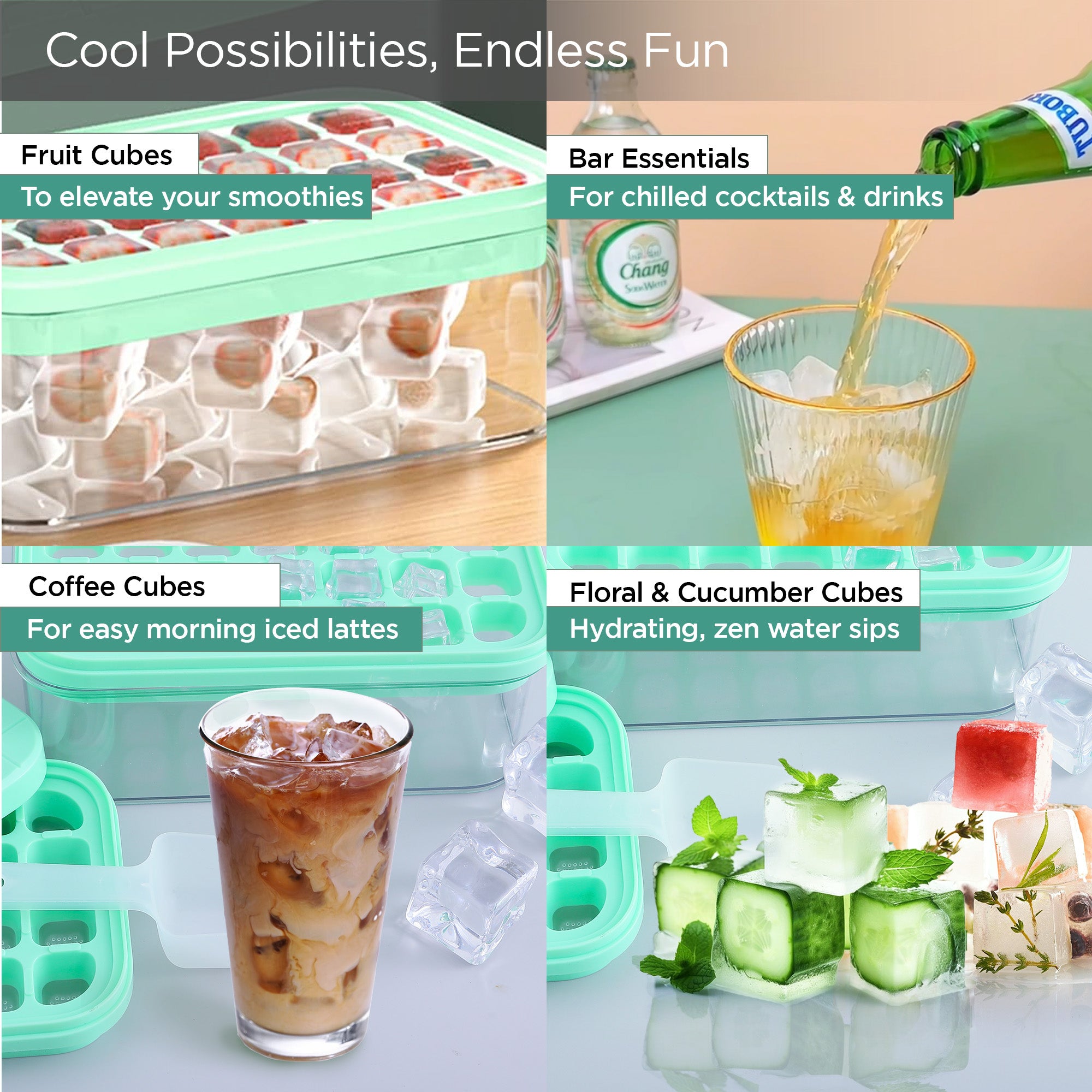 UMAI ice cube trays - used for soft drinks