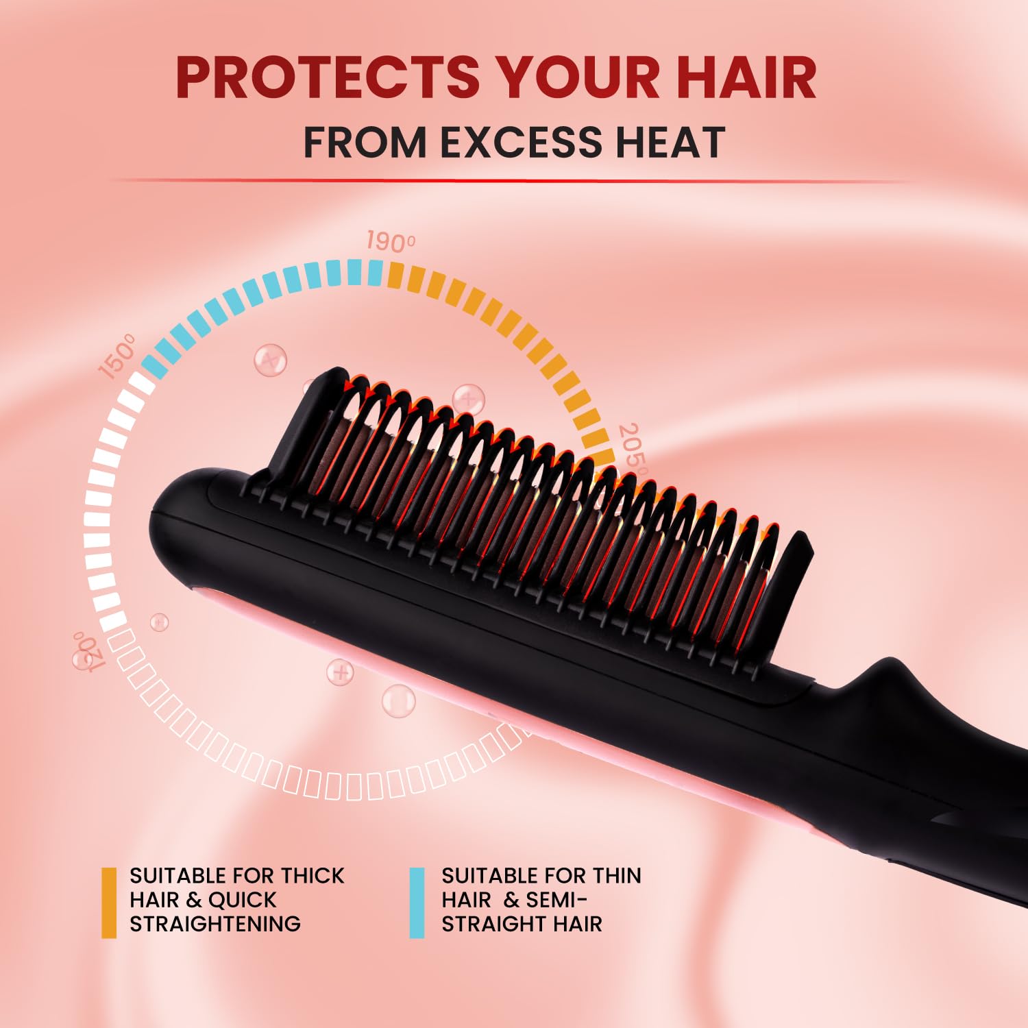 Urban Yog hair straightening brush - styling at home