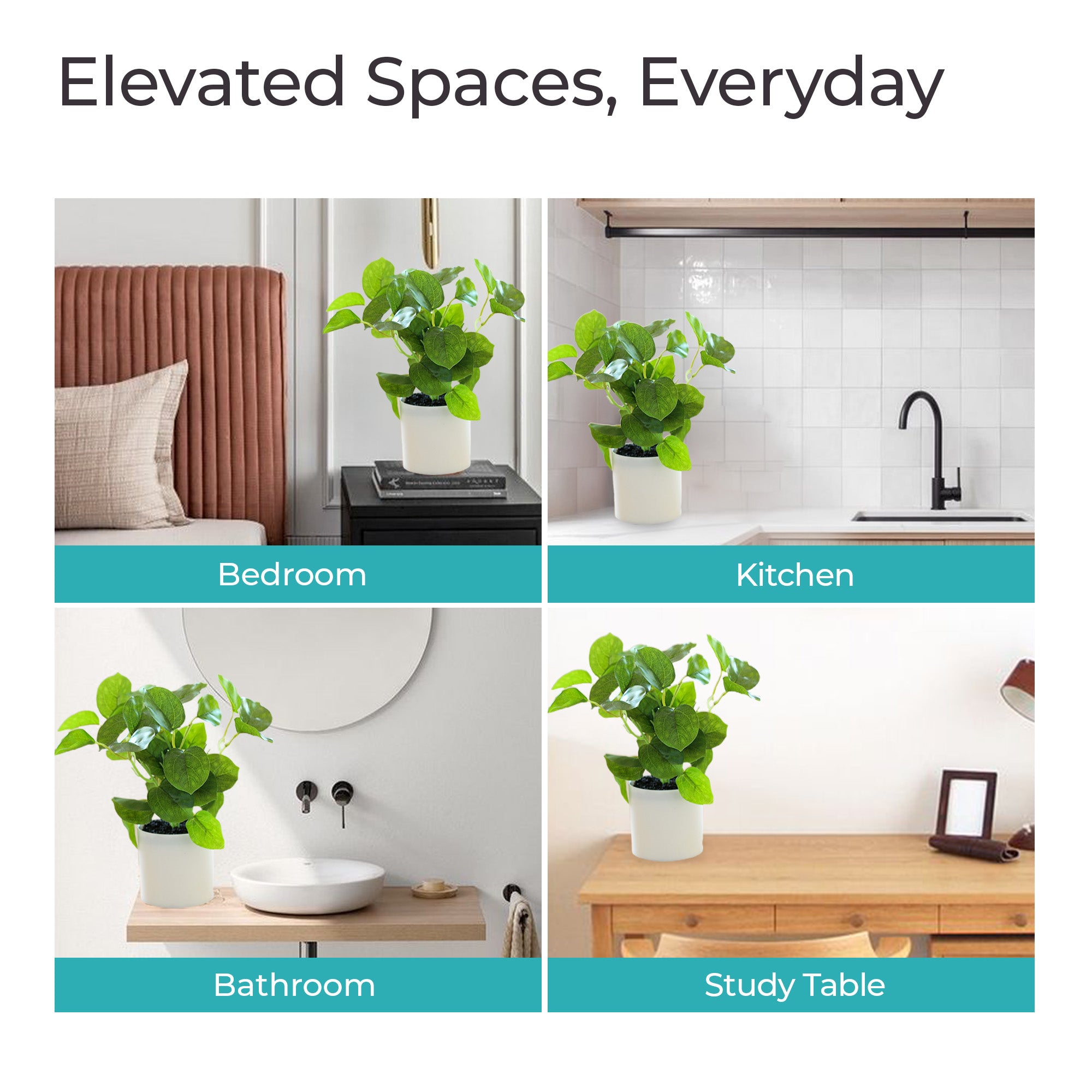 The Better Home Artificial Potted Plant - Kitchen Centerpiece