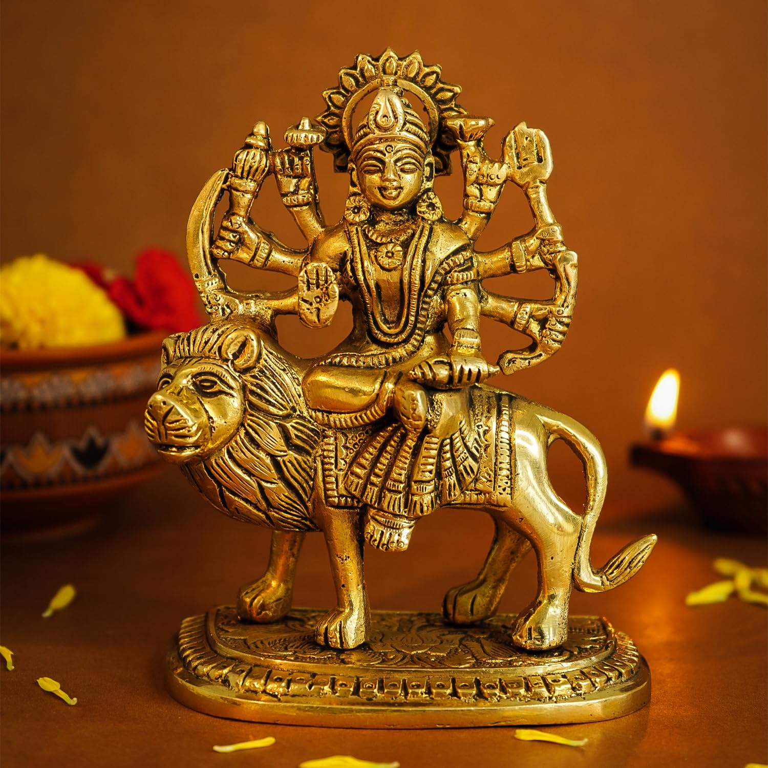 Ekhasa Durga Maa Murti - Traditional religious symbol