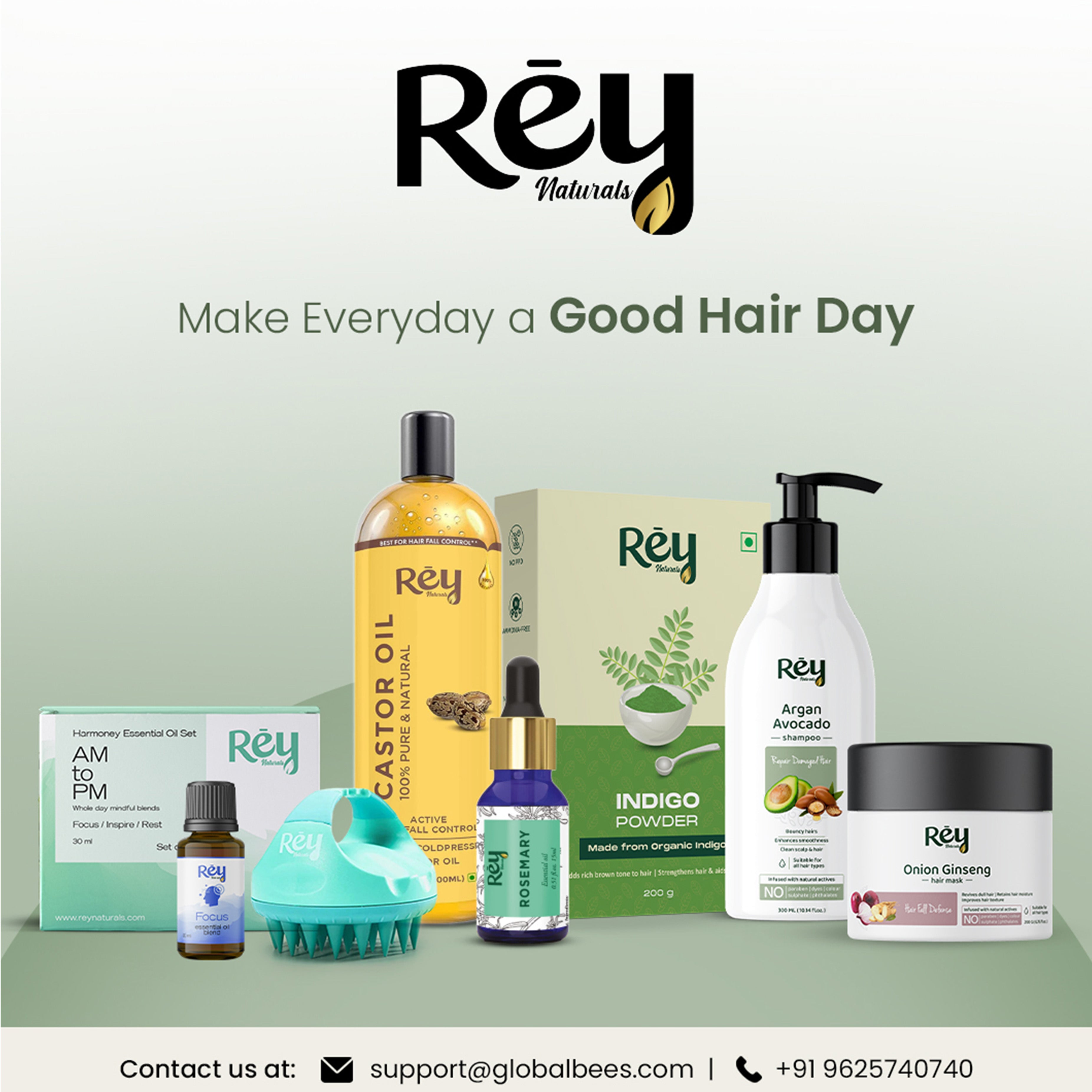 Rey Naturals Castor Oil - Nourishing Hair Treatment