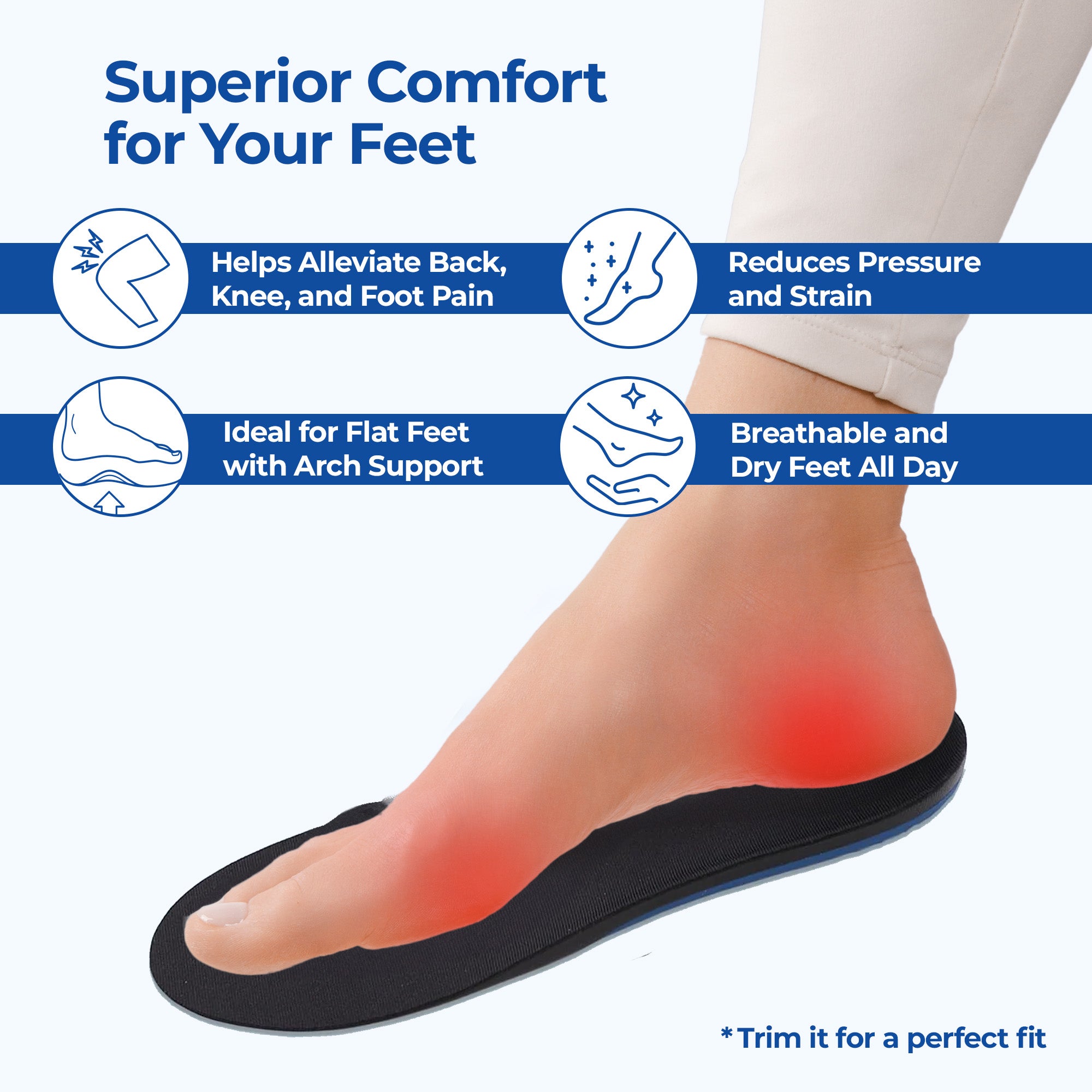 Dr Foot Arch Support Inserts - For long walks