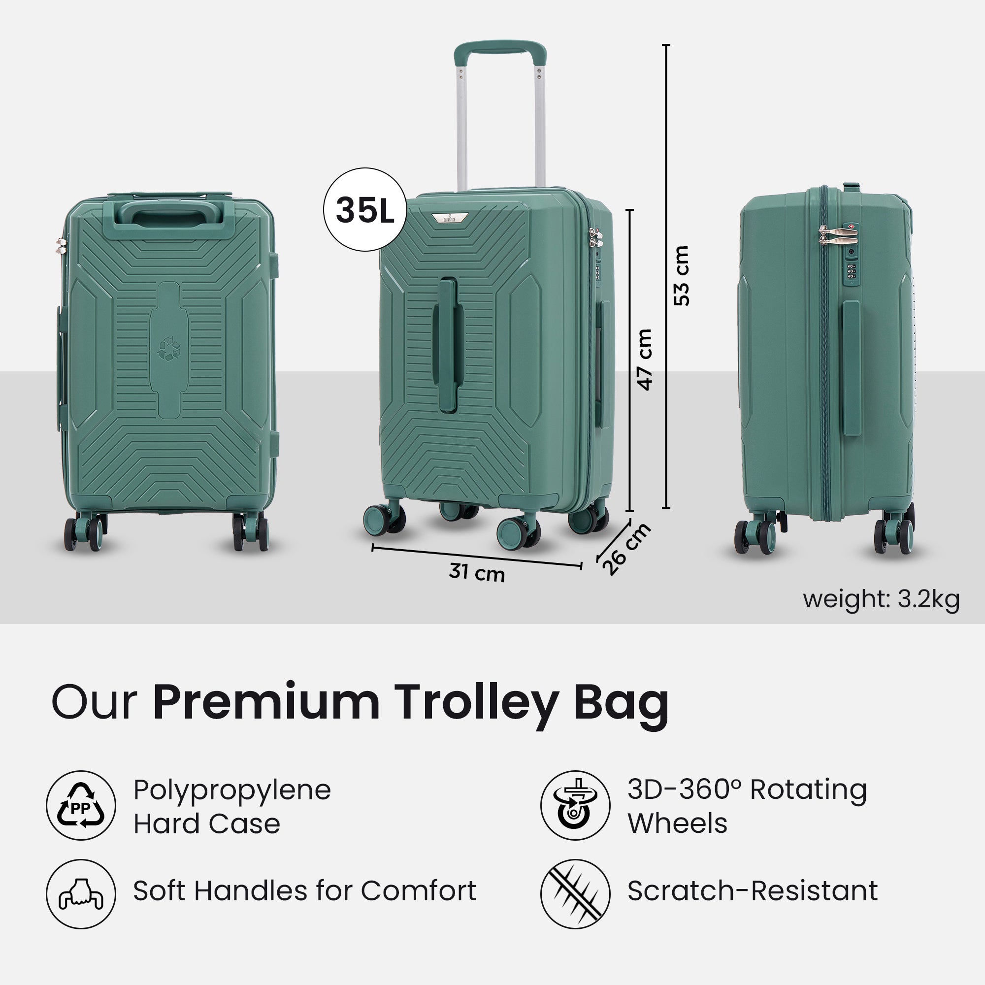 Clownfish Trolley Bag - convenient for business trips