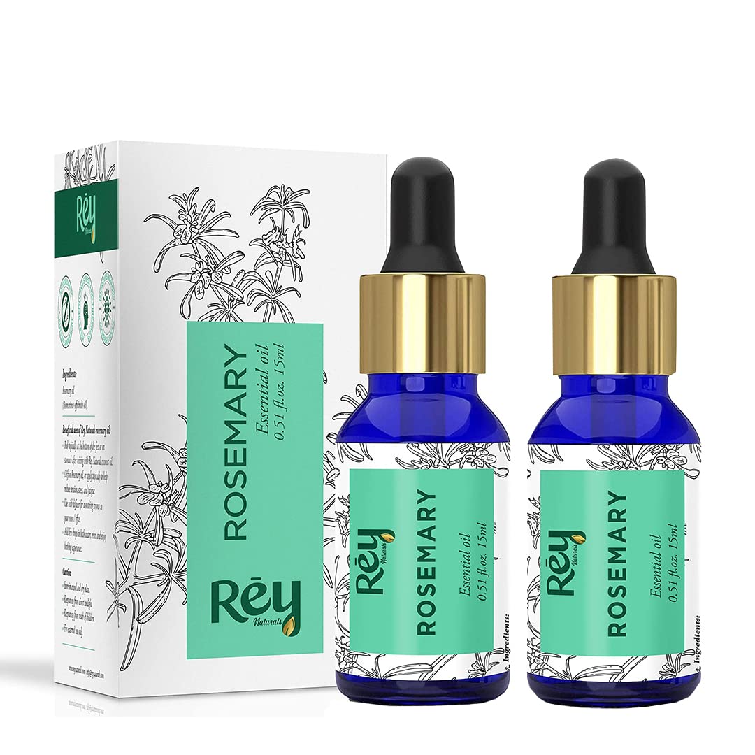 Rey Naturals rosemary essential oil - An enriching hair regimen